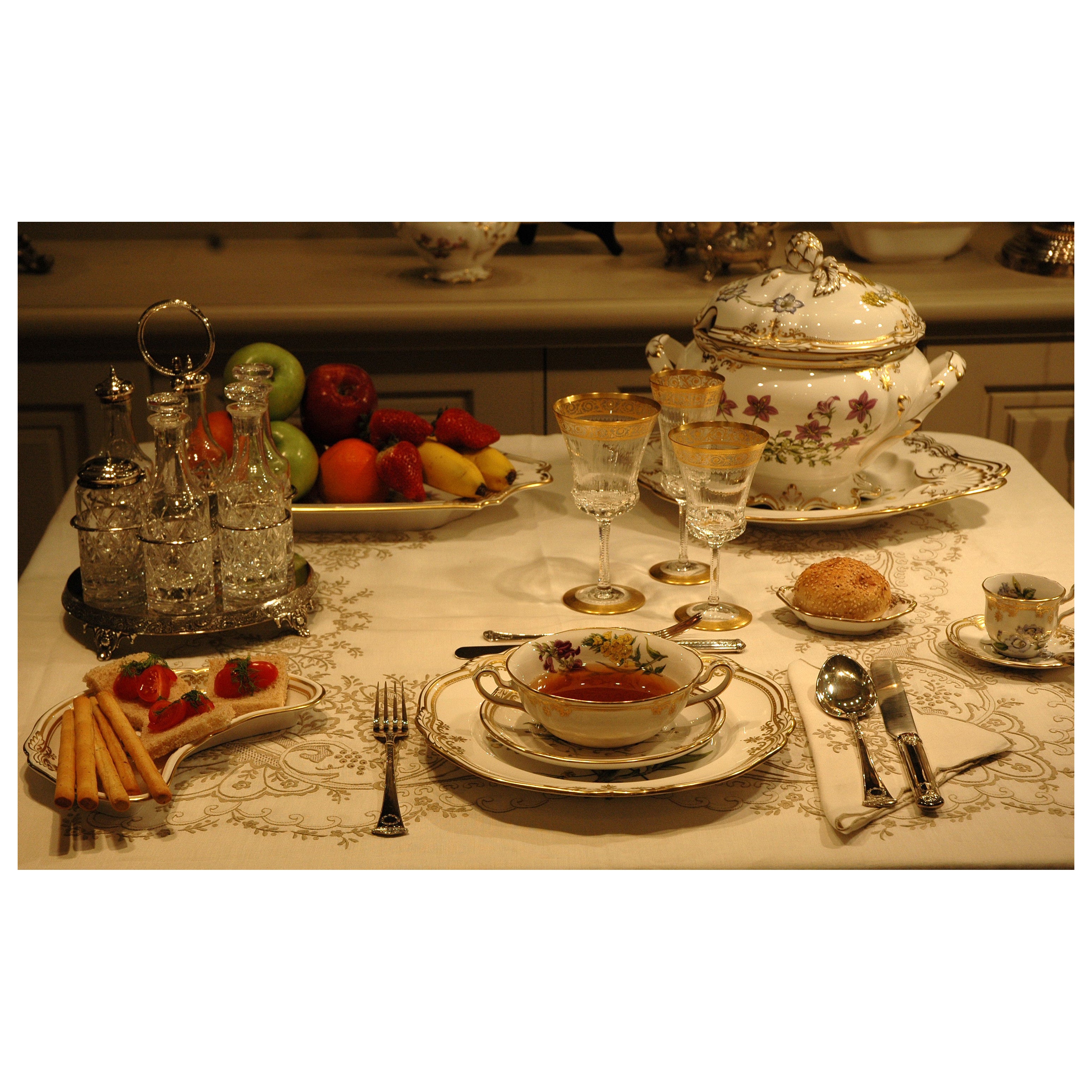 Servizio piatti in porcellana Stafford Flowers by Spode im Angebot
