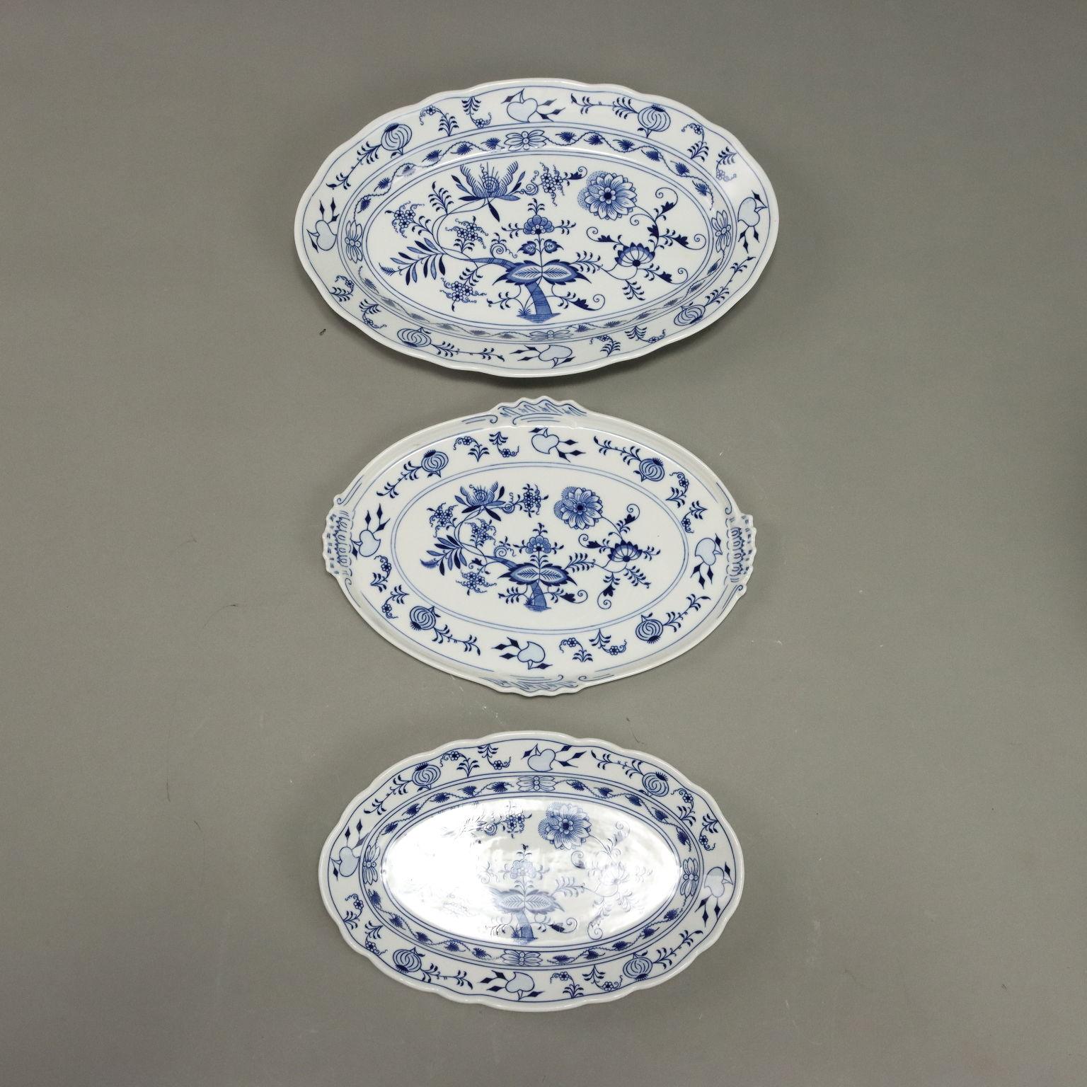Zwiebelmuster Porzellan Tellerservice Tschechoslowakei 20 im Angebot 5