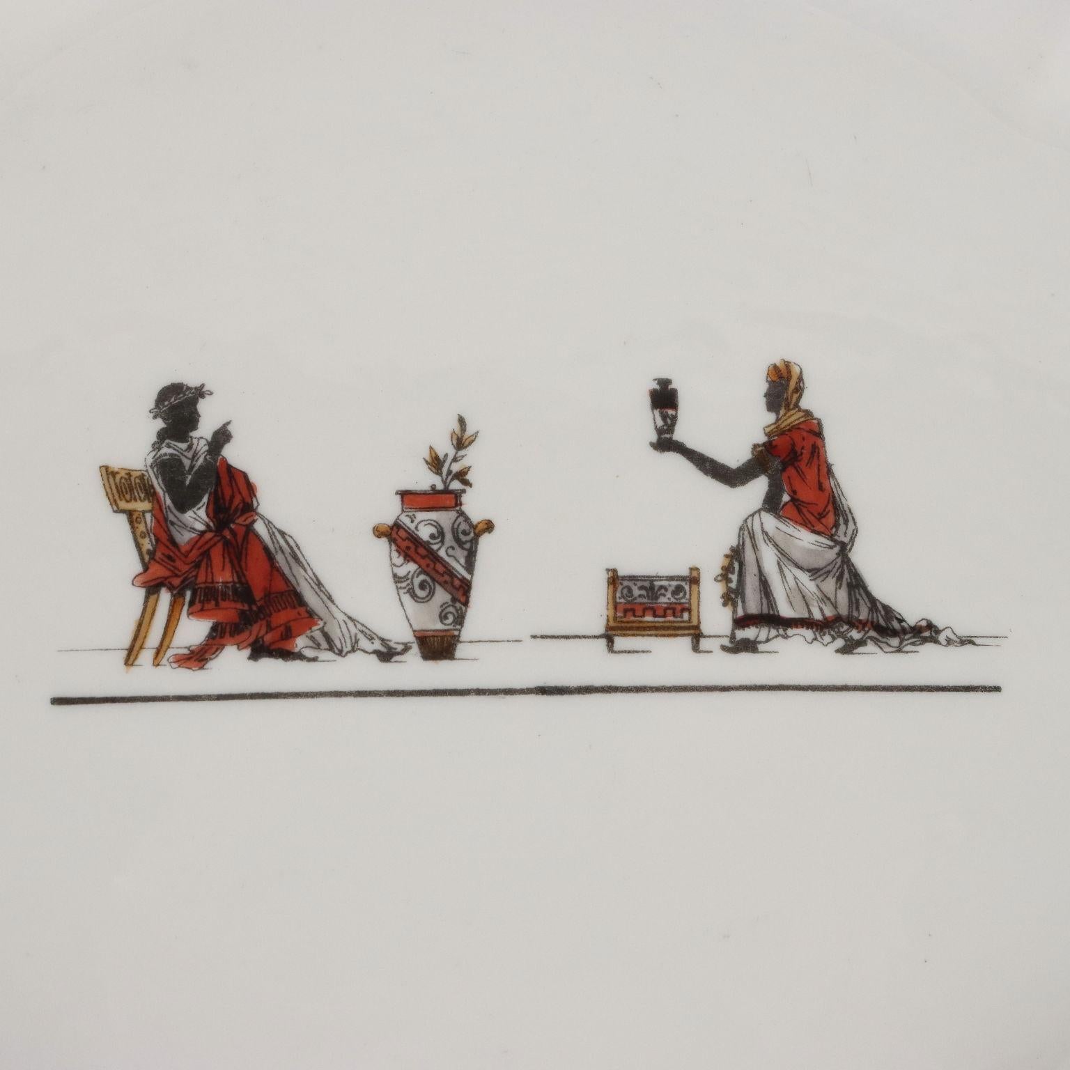 Tete a Tete service in Porcelain by Ginori - Italy ca. 1880. For Sale 2
