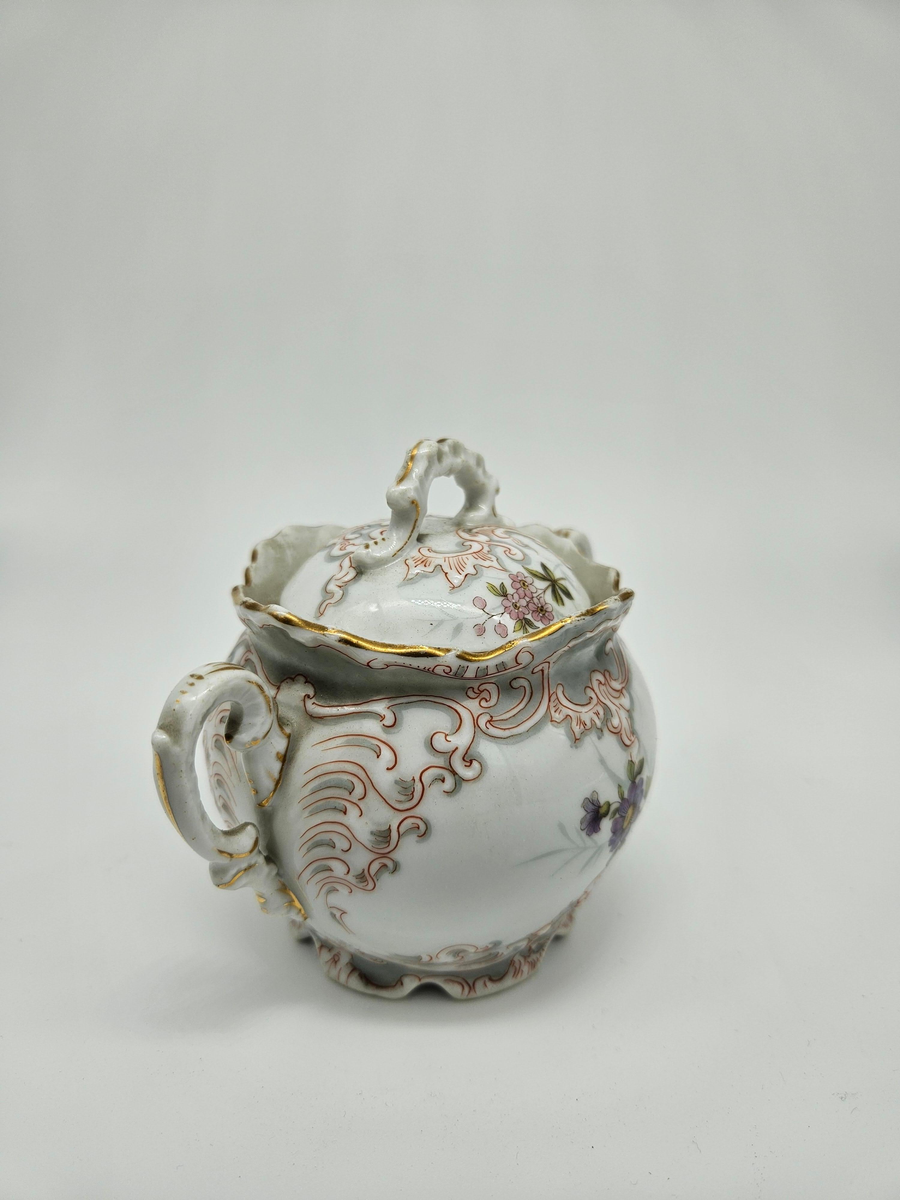 Porcelain Tete a Tete service, 19th century 5