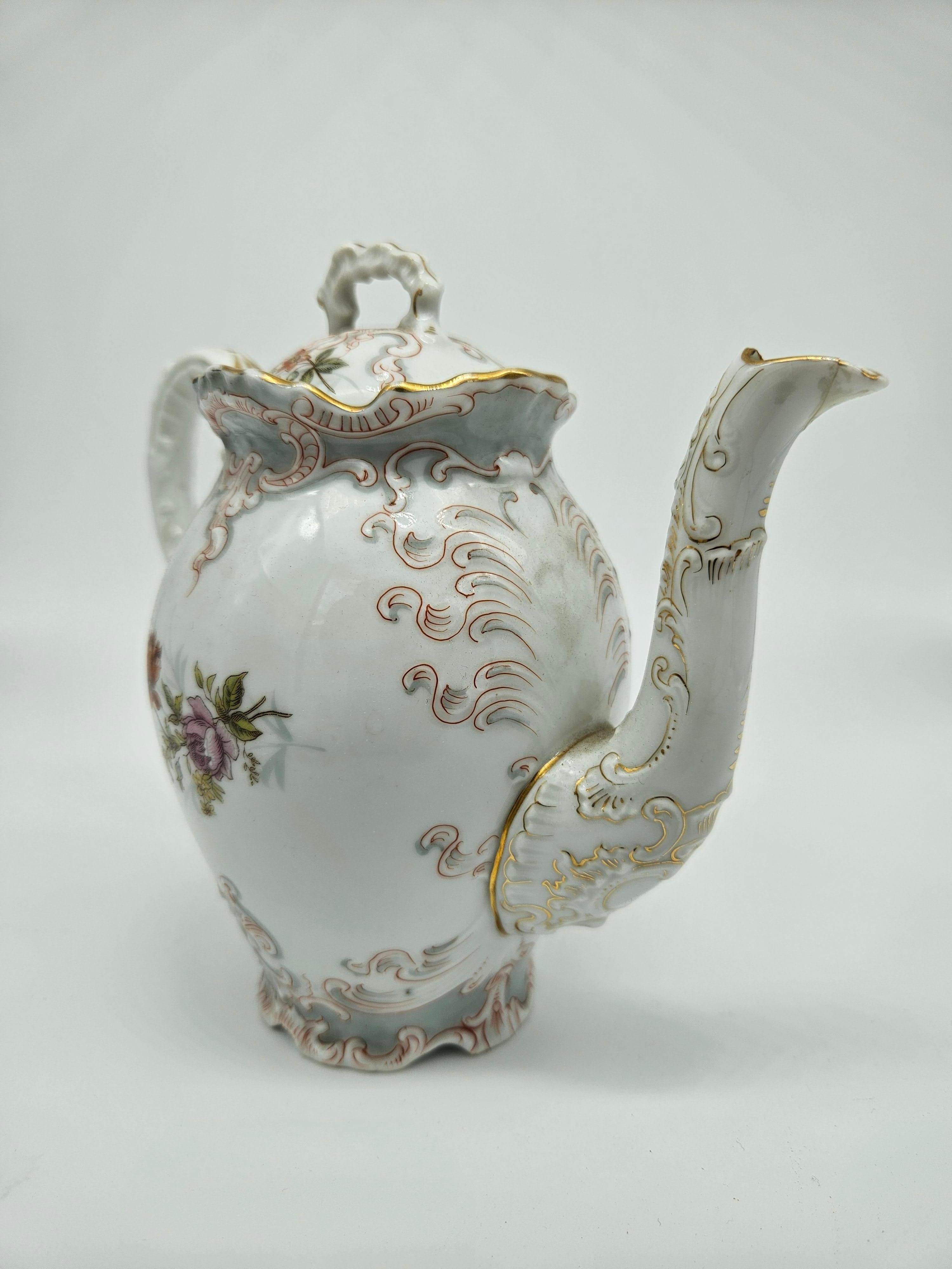 Victorian Porcelain Tete a Tete service, 19th century