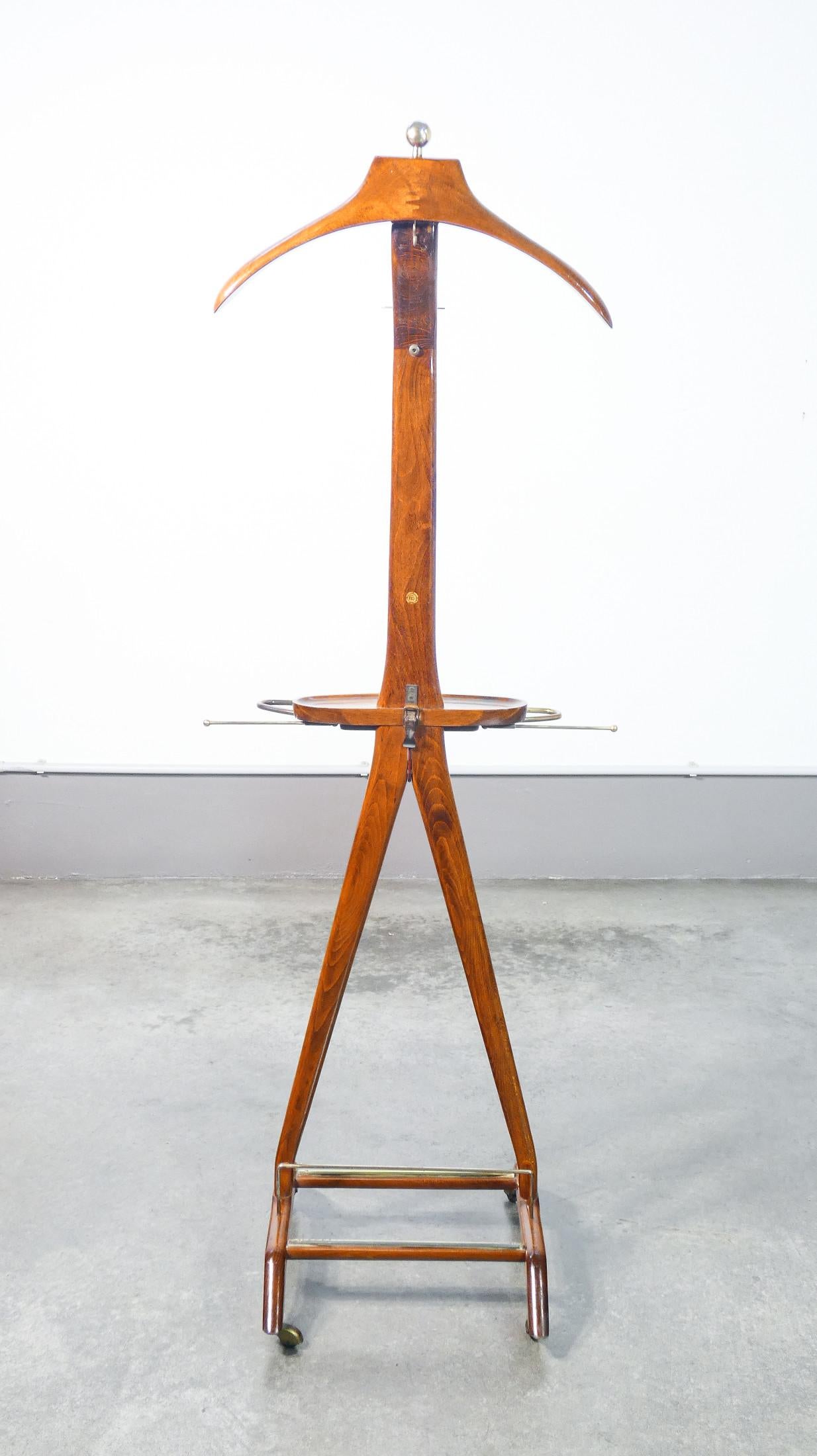 Wooden servomute designed by Ico PARISI for Fratelli REGUITTI. Italy, 50s For Sale 7