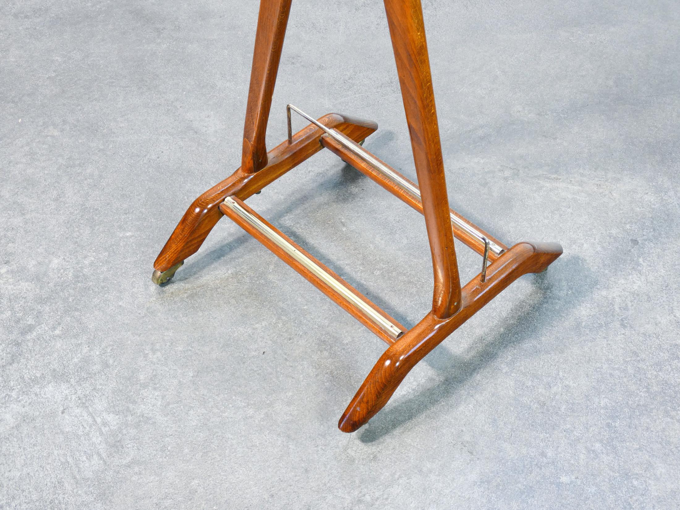 Wooden servomute designed by Ico PARISI for Fratelli REGUITTI. Italy, 50s For Sale 3