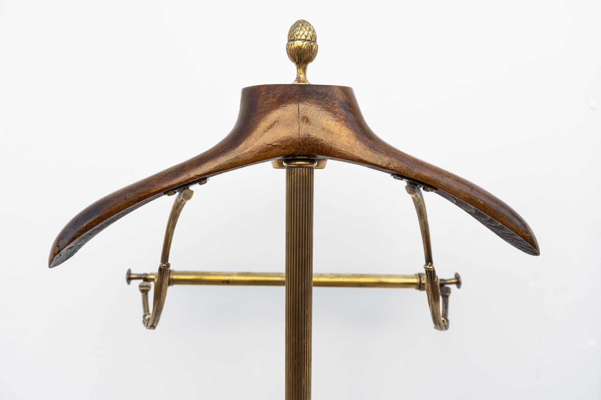 Servomuto in ottone e legno, Anni '40 In condizioni buone in vendita a Bastia Umbra, IT