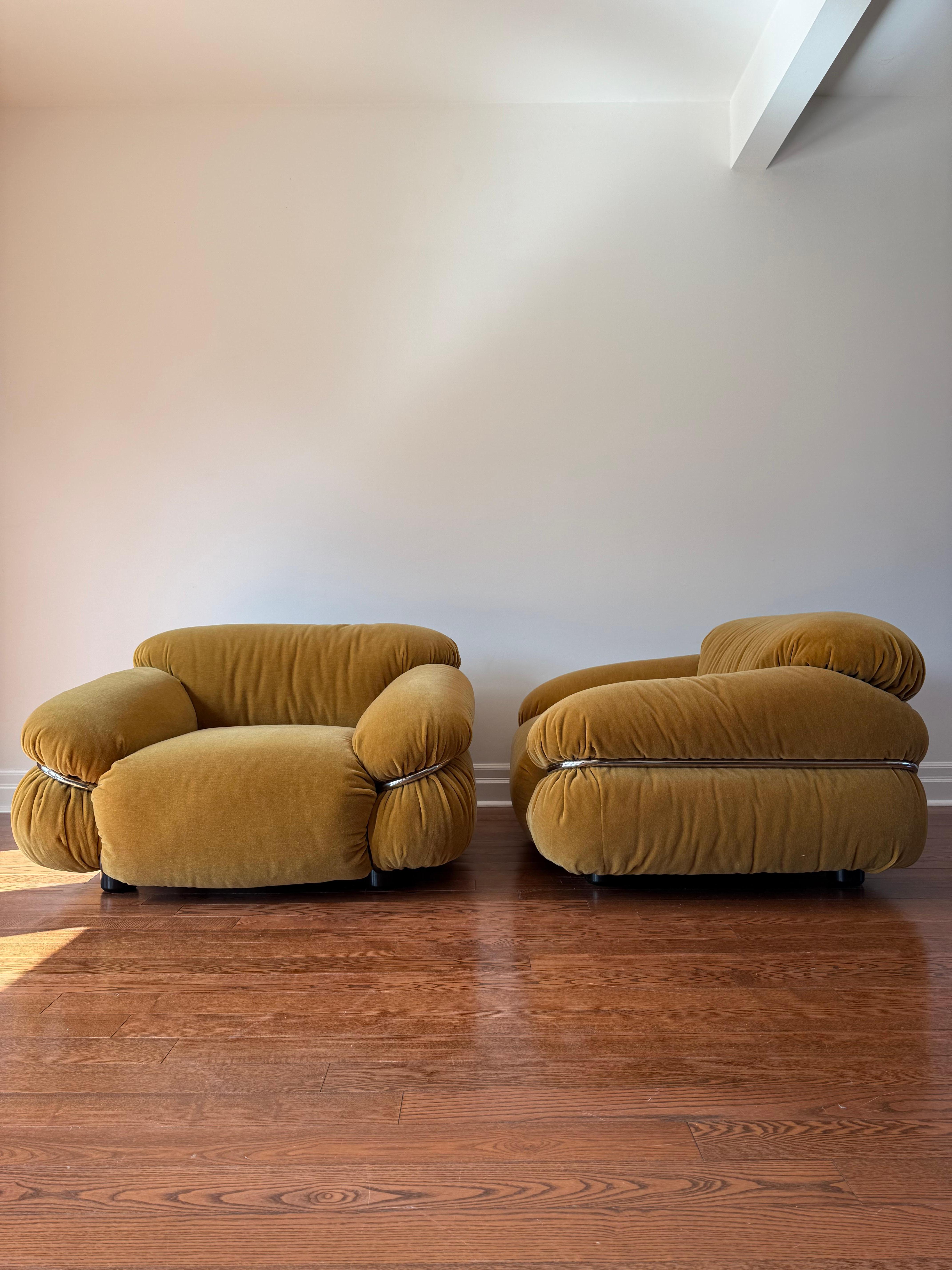 Italiano Poltrone Sesann di Gianfranco Frattini per Cassina in vendita