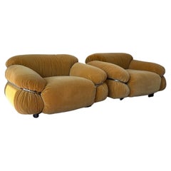 Sesann Armchairs by Gianfranco Frattini for Cassina