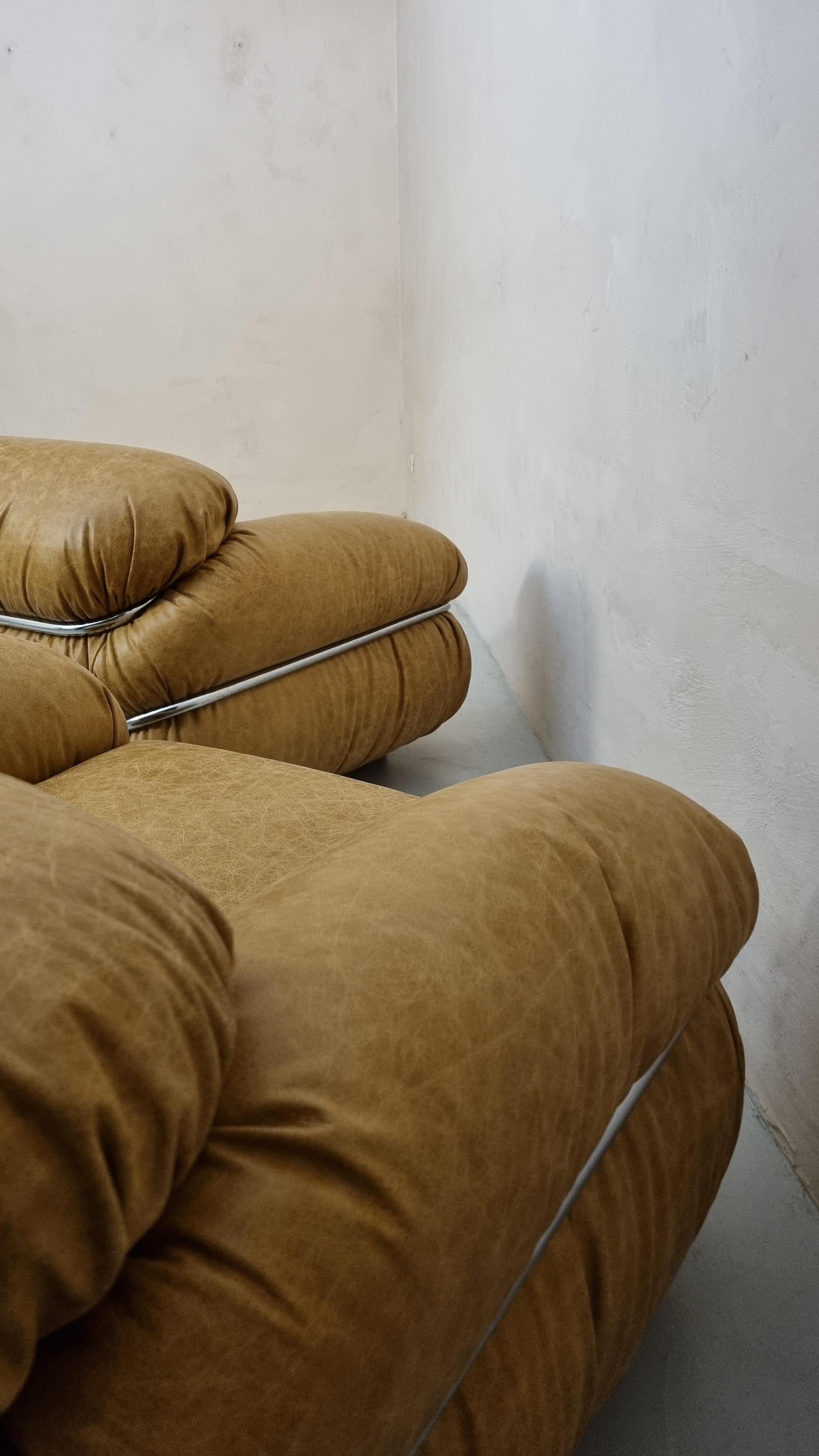 Fauteuils Sesann conçus par Gianfranco Frattini pour Cassina, 1970 en vente 1