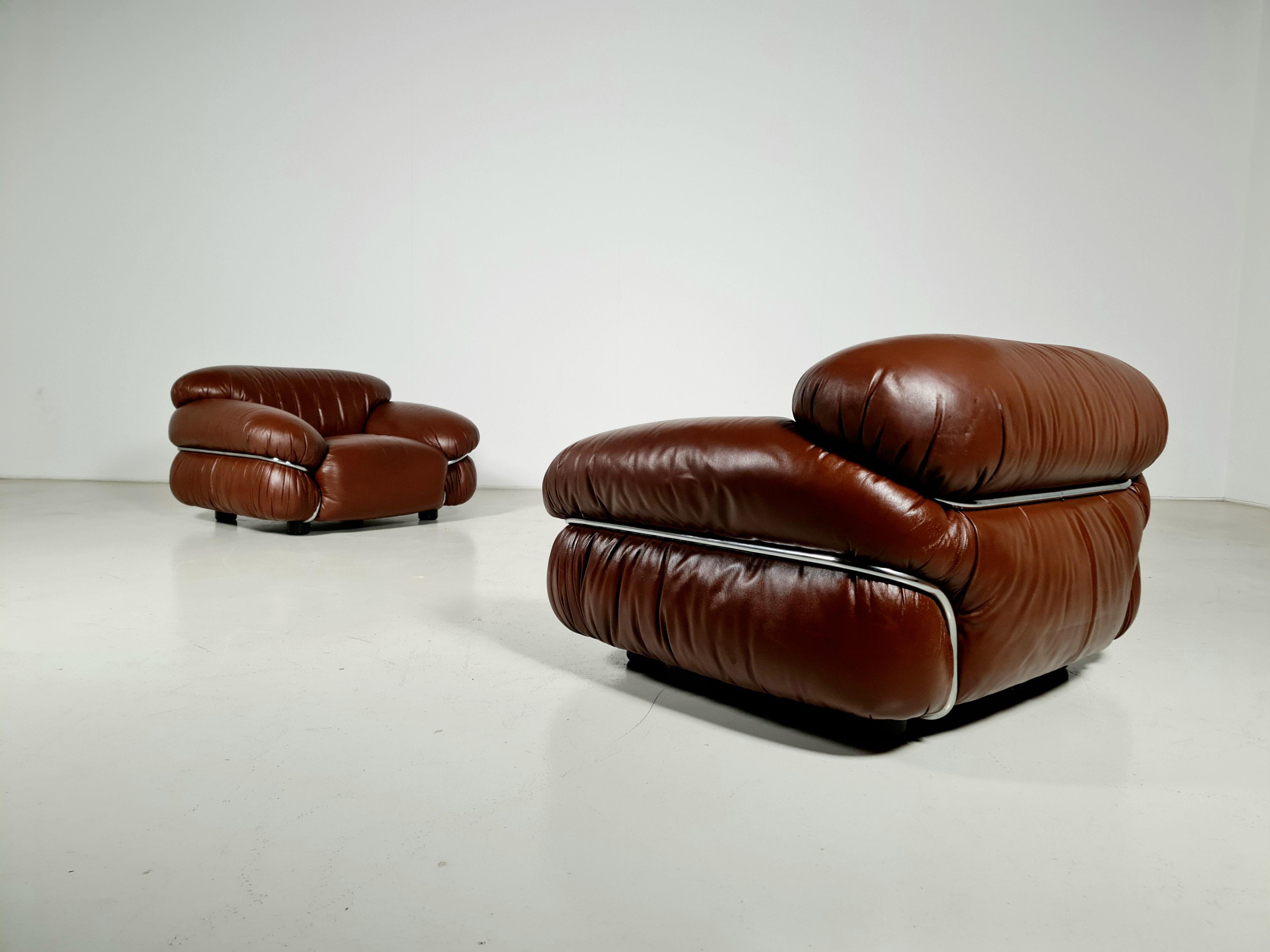 Sesann Chairs by Gianfranco Frattini for Cassina, 1970s 1