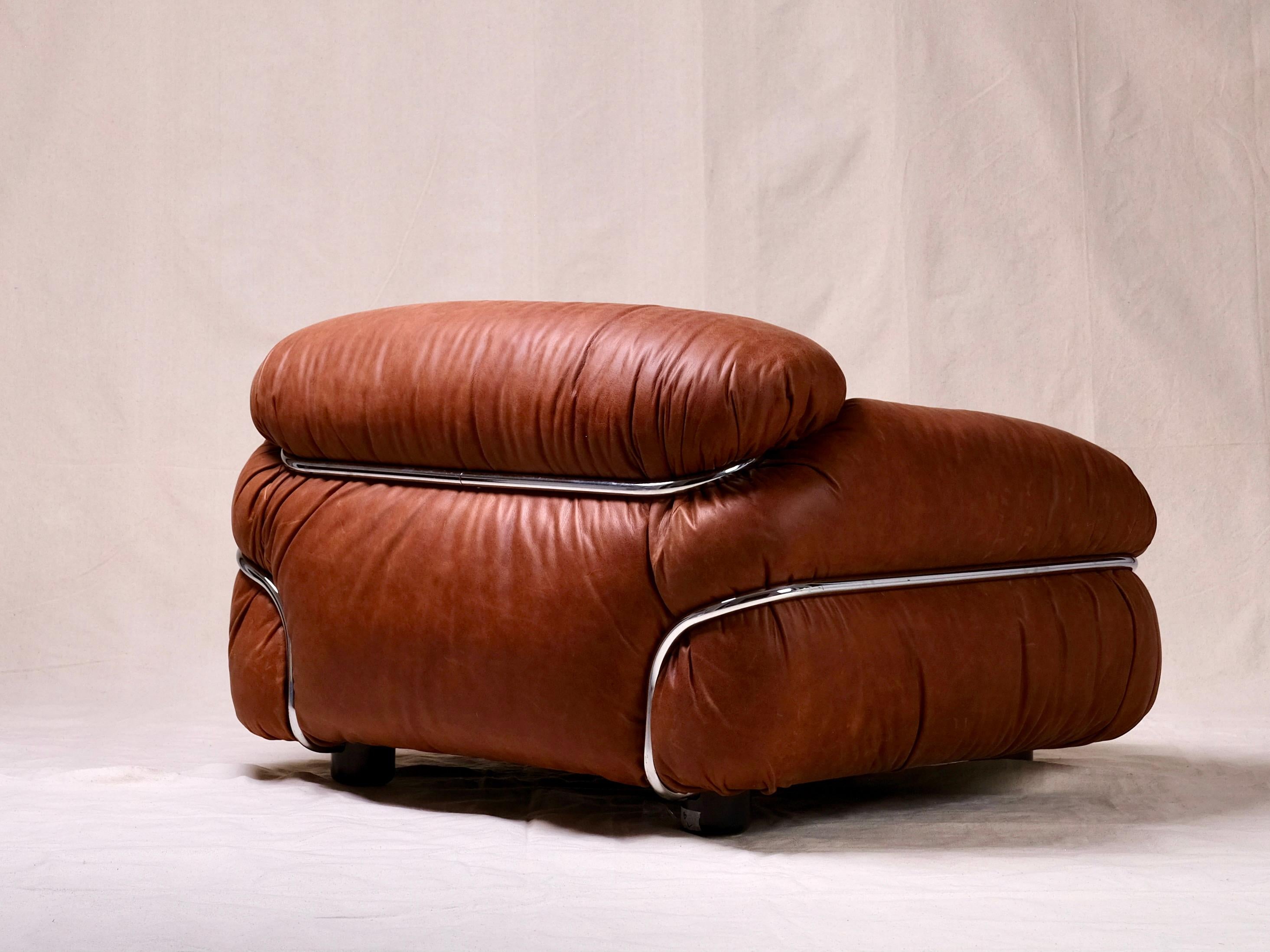 Sesann Lounge Stühle  (Leder) im Angebot