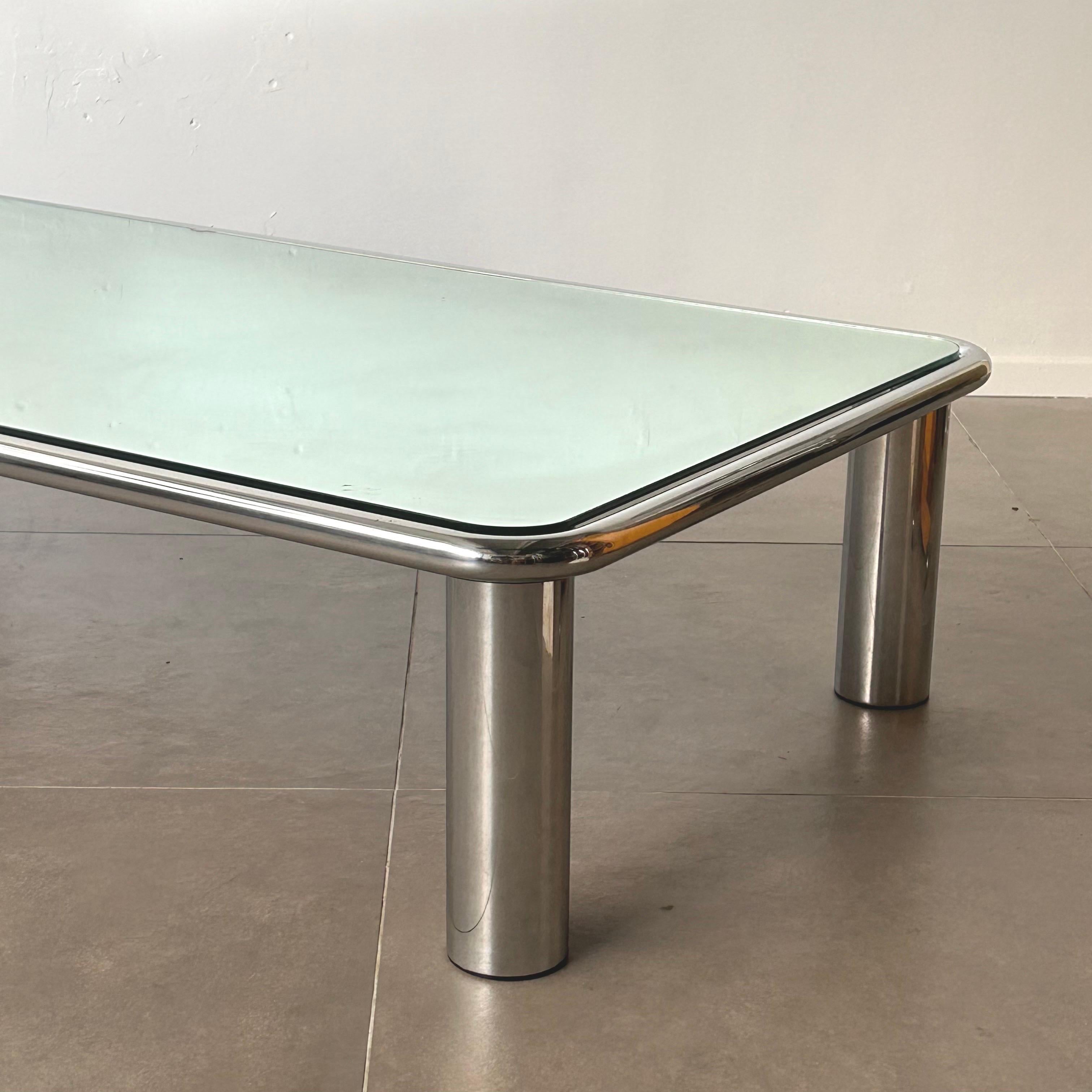 20th Century Sesann Mirrored Coffee Table by Gianfranco Frattini for Cassina, 1968