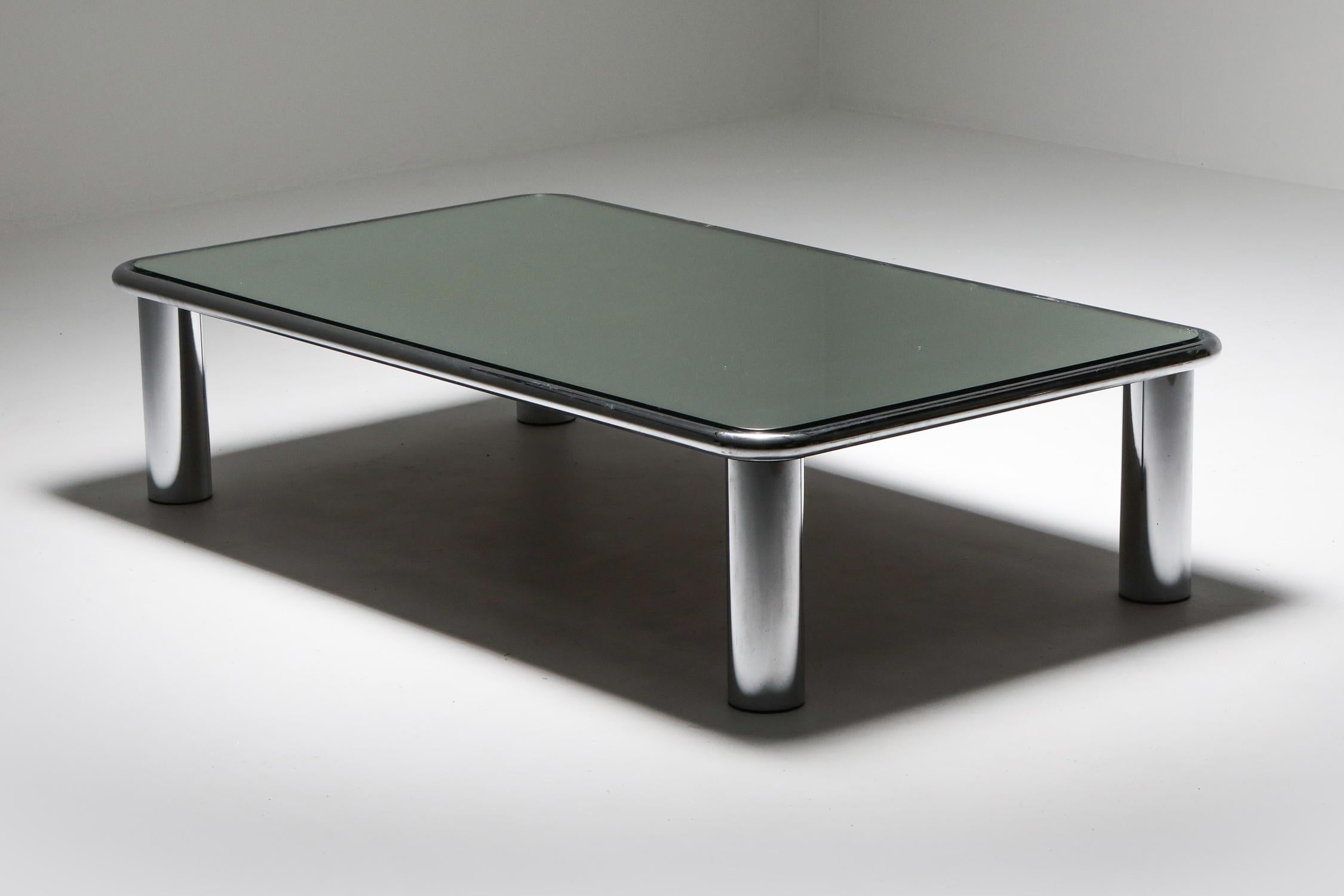 Sesann Mirrored Coffee Table by Gianfranco Frattini for Cassina, 1968 In Good Condition In Antwerp, BE