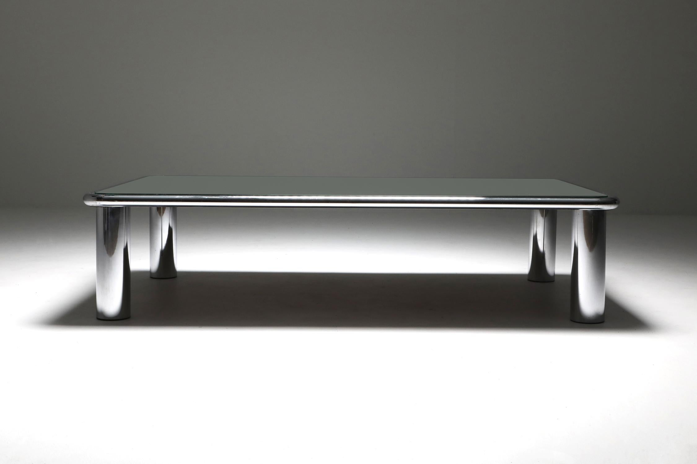 20th Century Sesann Mirrored Coffee Table by Gianfranco Frattini for Cassina, 1968