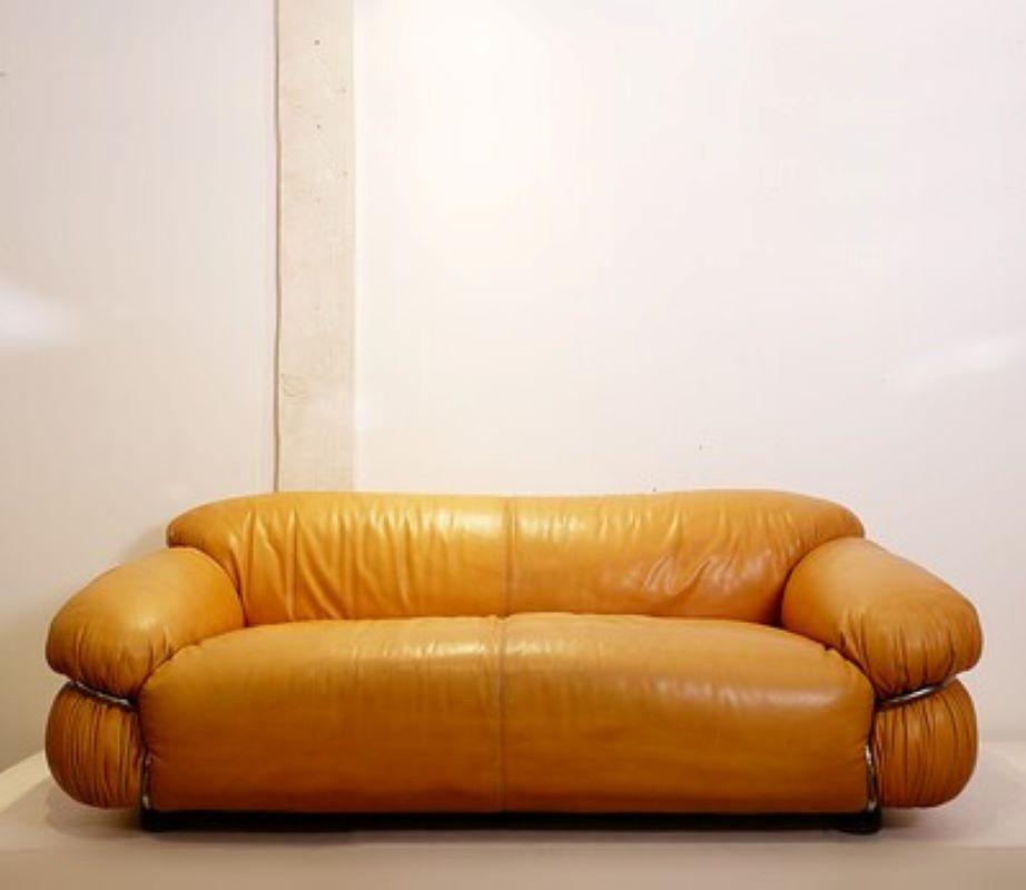 Sesann sofa by Gianfranco Frattini, for Cassina, Italy, 1960's In Good Condition For Sale In Brussels , BE
