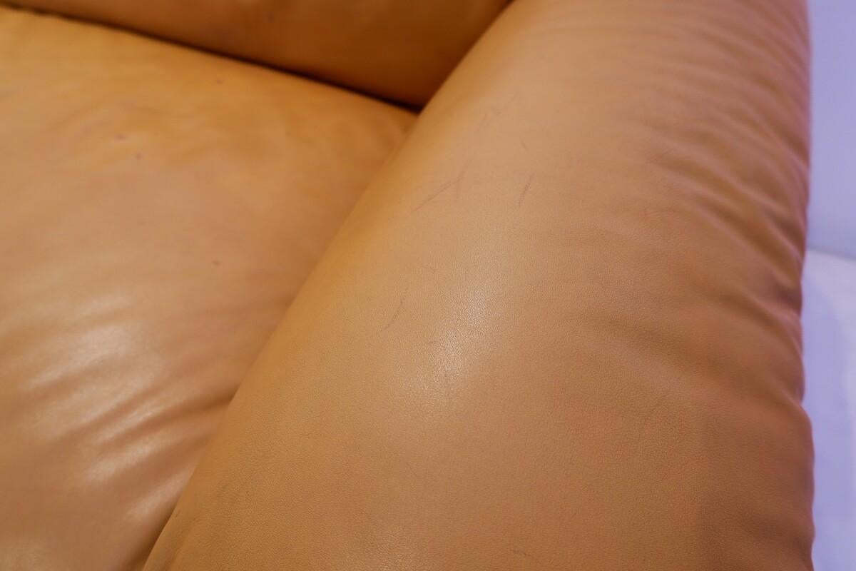 Sofá Sesann de Gianfranco Frattini, para Cassina, Italia, años 60 Cuero en venta