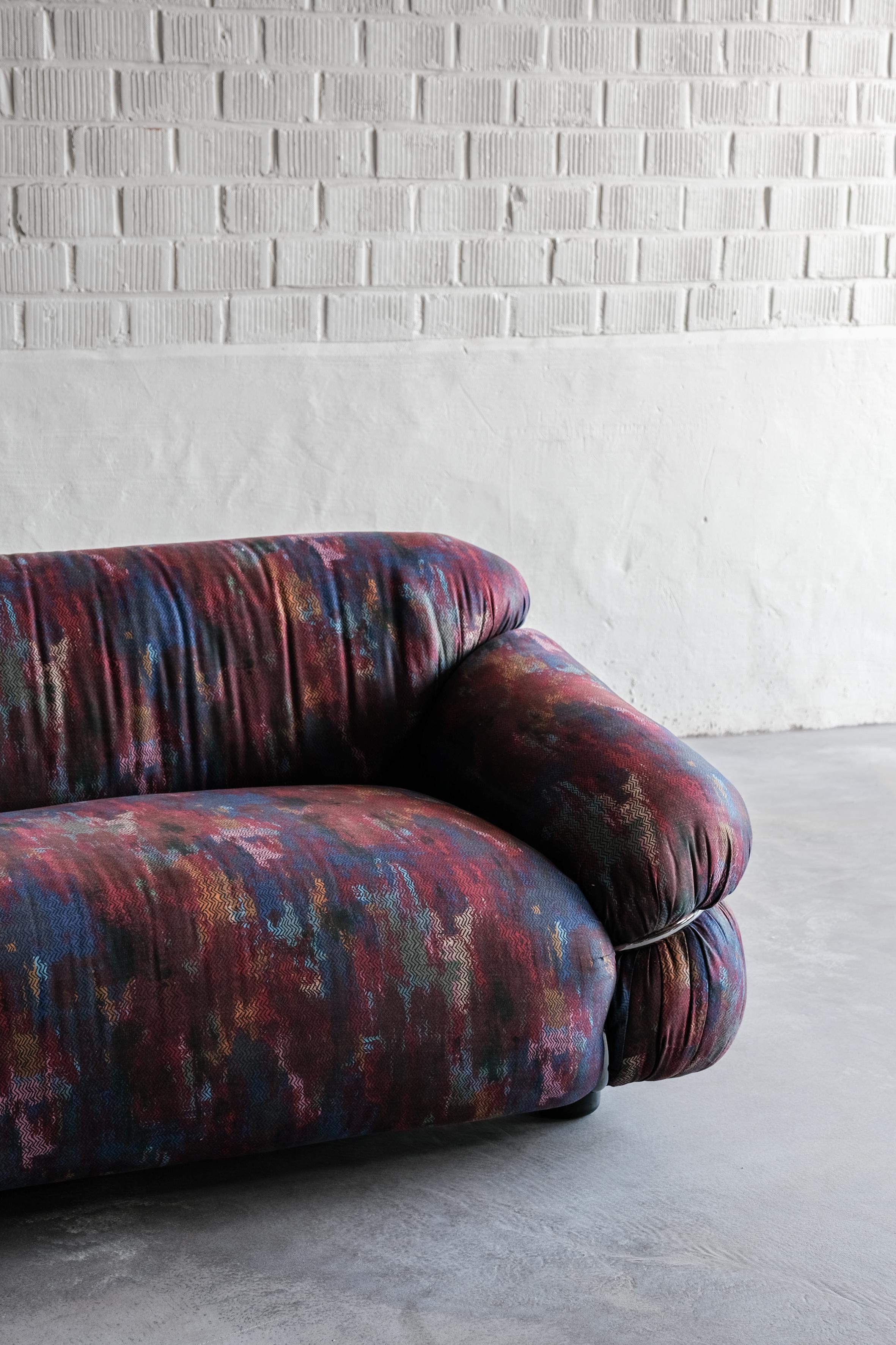 Sesann Sofa by Gianfranco Frattini for Cassina with Original Upholstery 9