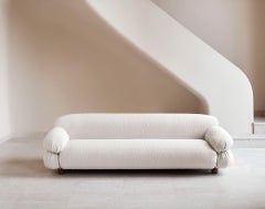 Sesann – Sofa in fabric by Gianfranco Frattini for Tacchini W 240 cm (94.49 in)