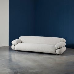 Sesann – Sofa in fabric by Gianfranco Frattini for Tacchini W 240 cm (94.49 in)