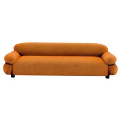 Sesann – Sofa in fabric by Gianfranco Frattini for Tacchini W 240 cm (94.49 in)