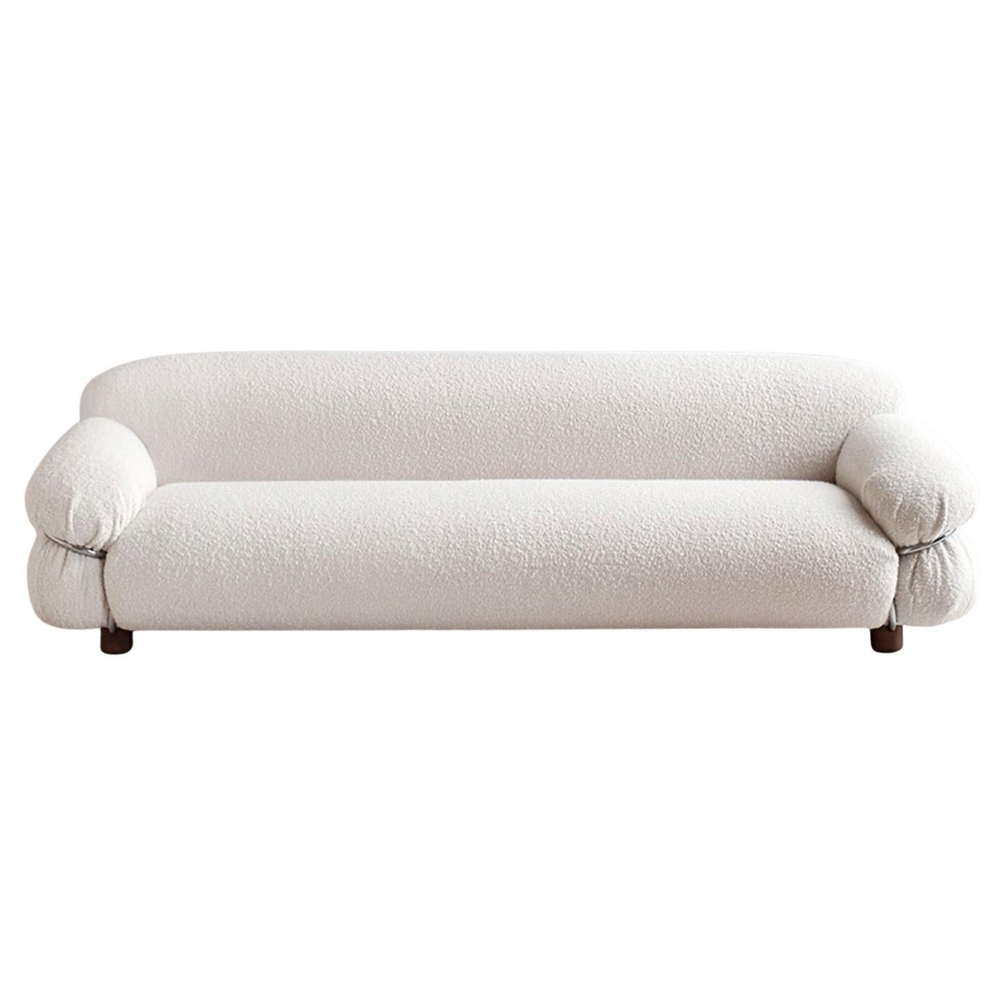 Sesann – Sofa in fabric by Gianfranco Frattini for Tacchini W 240 cm (94.49 in)