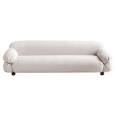 Sesann – Sofa in fabric by Gianfranco Frattini for Tacchini W 240 cm (94.49 in)
