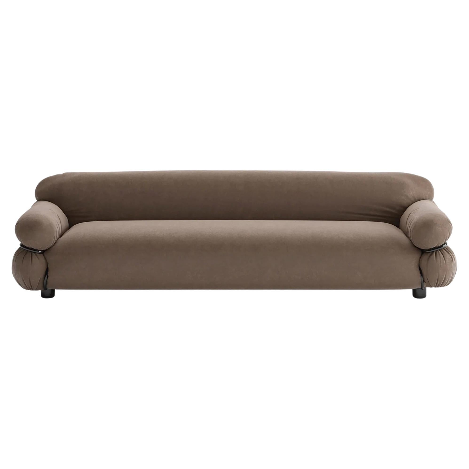 Sesann – Sofa in fabric by Gianfranco Frattini for Tacchini W 240 cm (94.49 in)