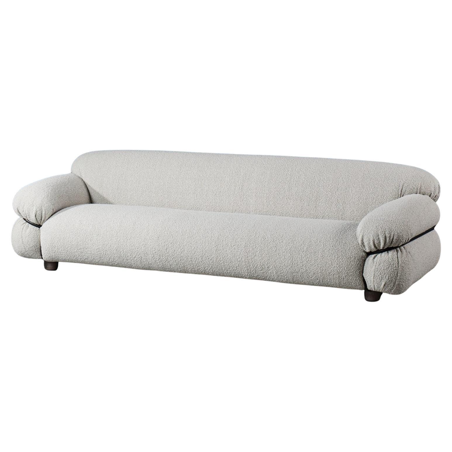 Sesann – Sofa in fabric by Gianfranco Frattini for Tacchini W 240 cm (94.49 in) in vendita
