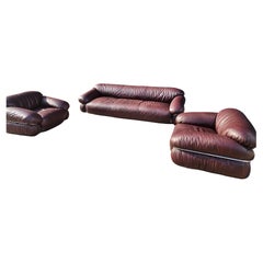 Sesann sofa living room set by Gianfranco Frattini for Cassina