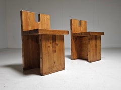 SESC Pompeia Side Chair in Pine by Lina Bo Bardi, 1980s