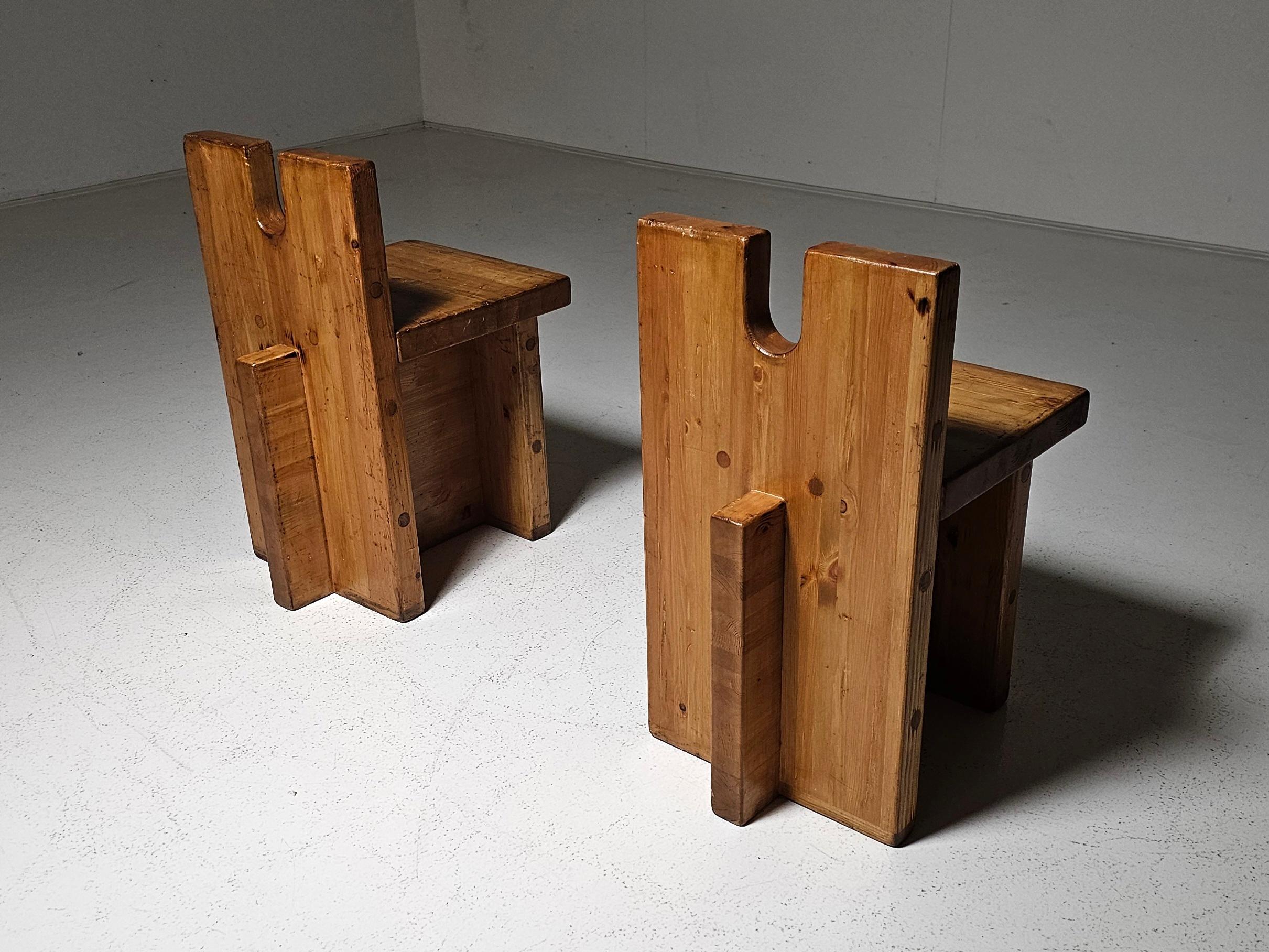 XX secolo SESC Sedia Pompeia in pino di Lina Bo Bardi, anni '80 in vendita