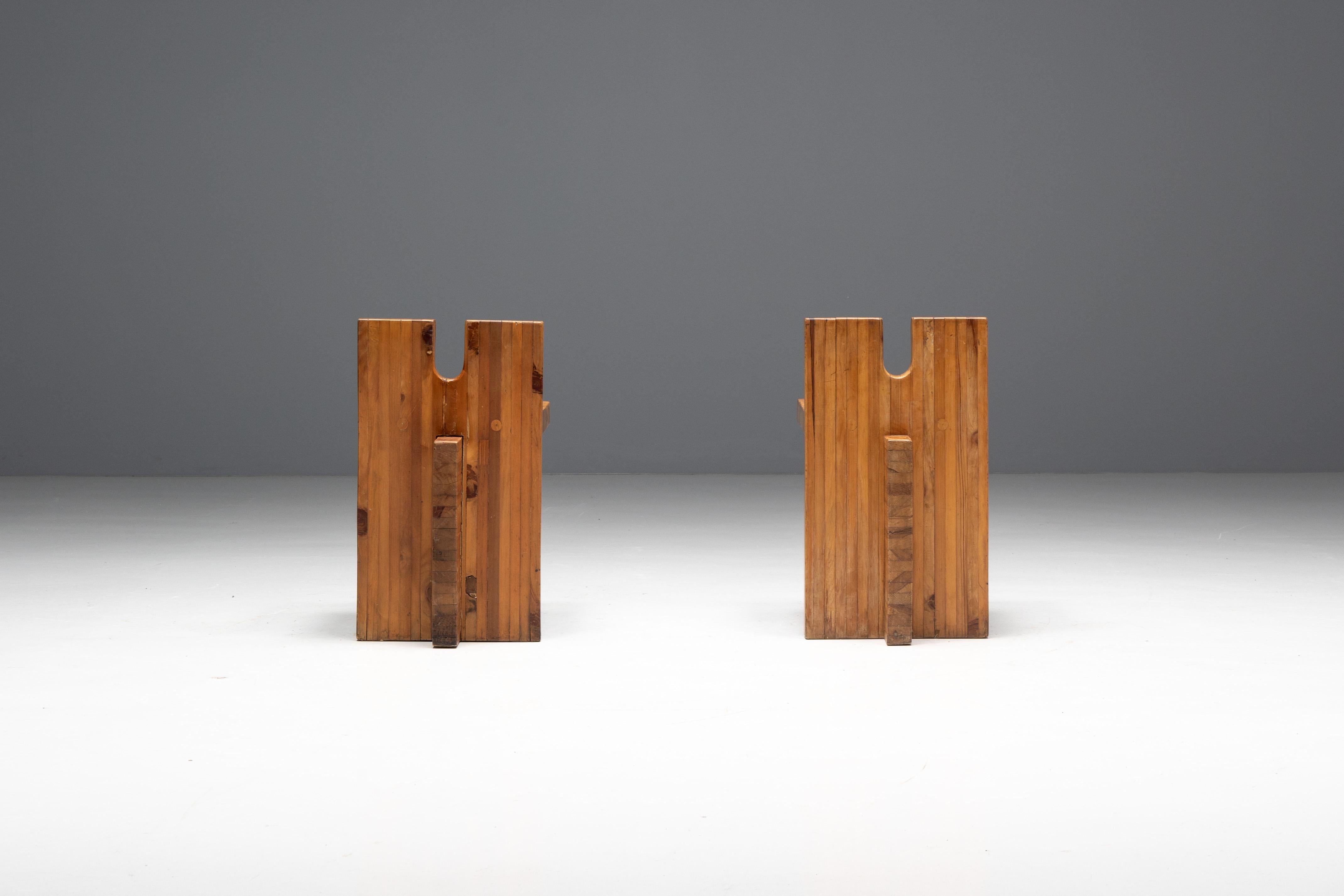 SESC Stools by Lina Bo Bardi for SESC Pompeia, Brazil, 1970s For Sale 3
