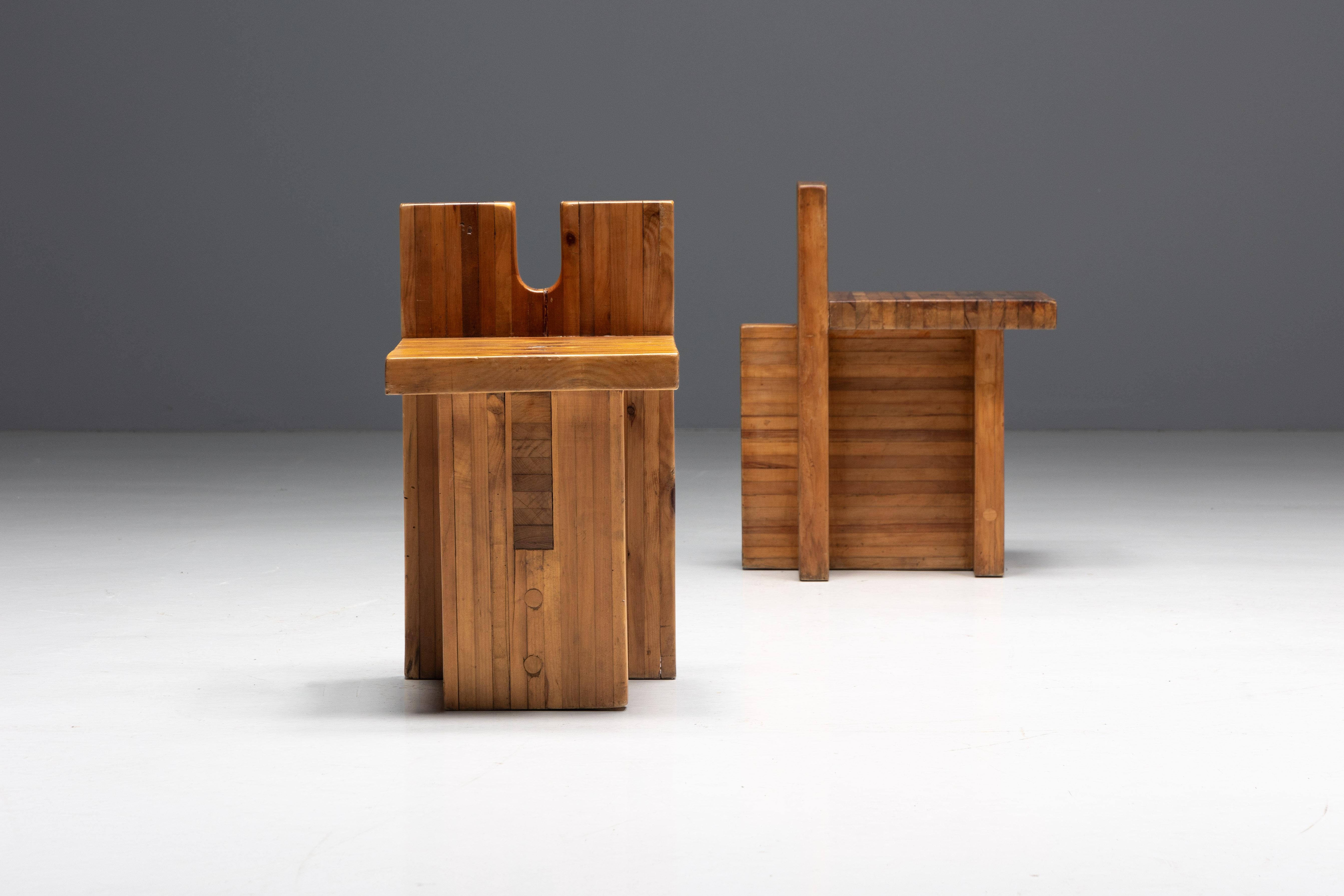 SESC Stools by Lina Bo Bardi for SESC Pompeia, Brazil, 1970s For Sale 5