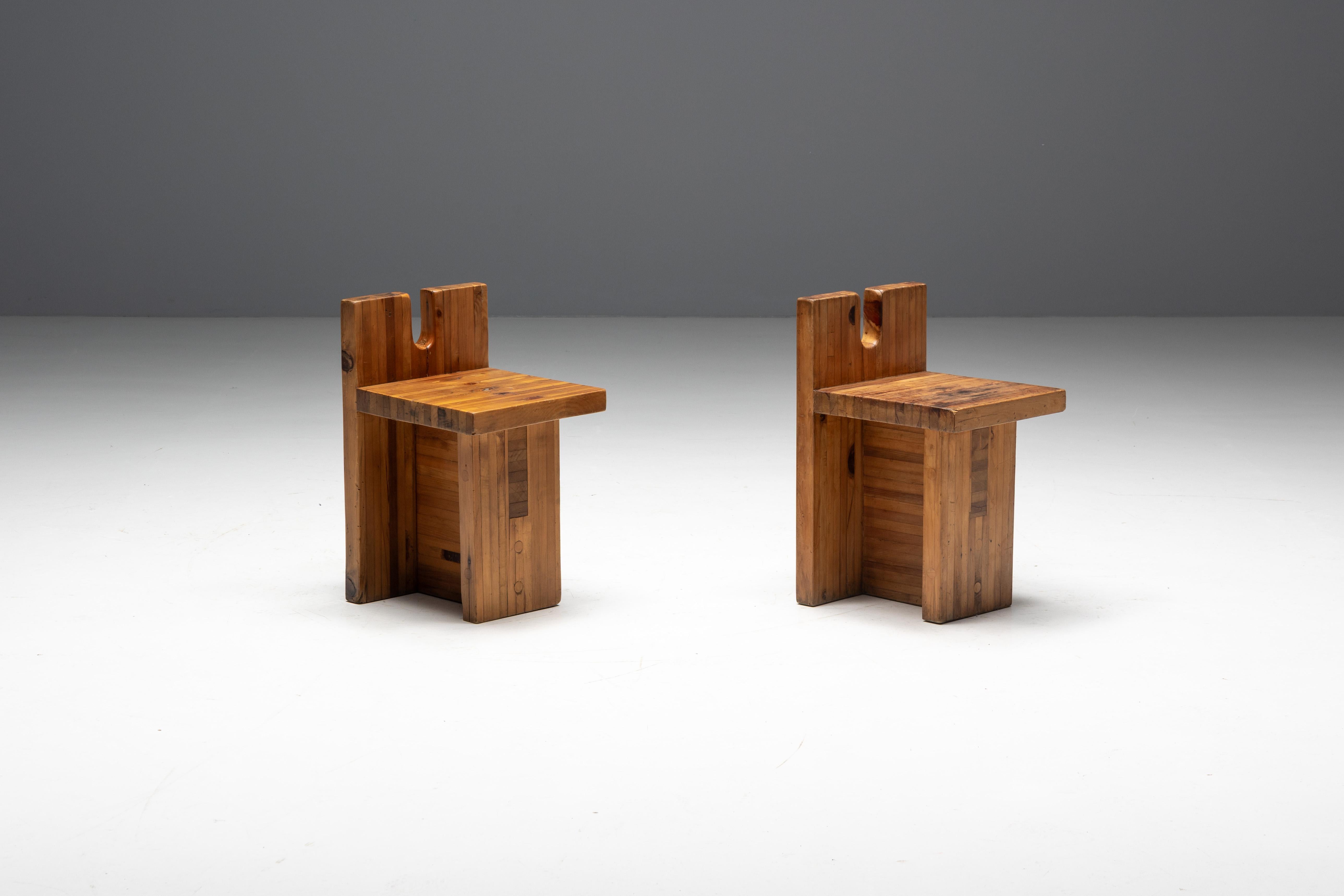 SESC Stools by Lina Bo Bardi for SESC Pompeia, Brazil, 1970s In Good Condition For Sale In Antwerp, BE