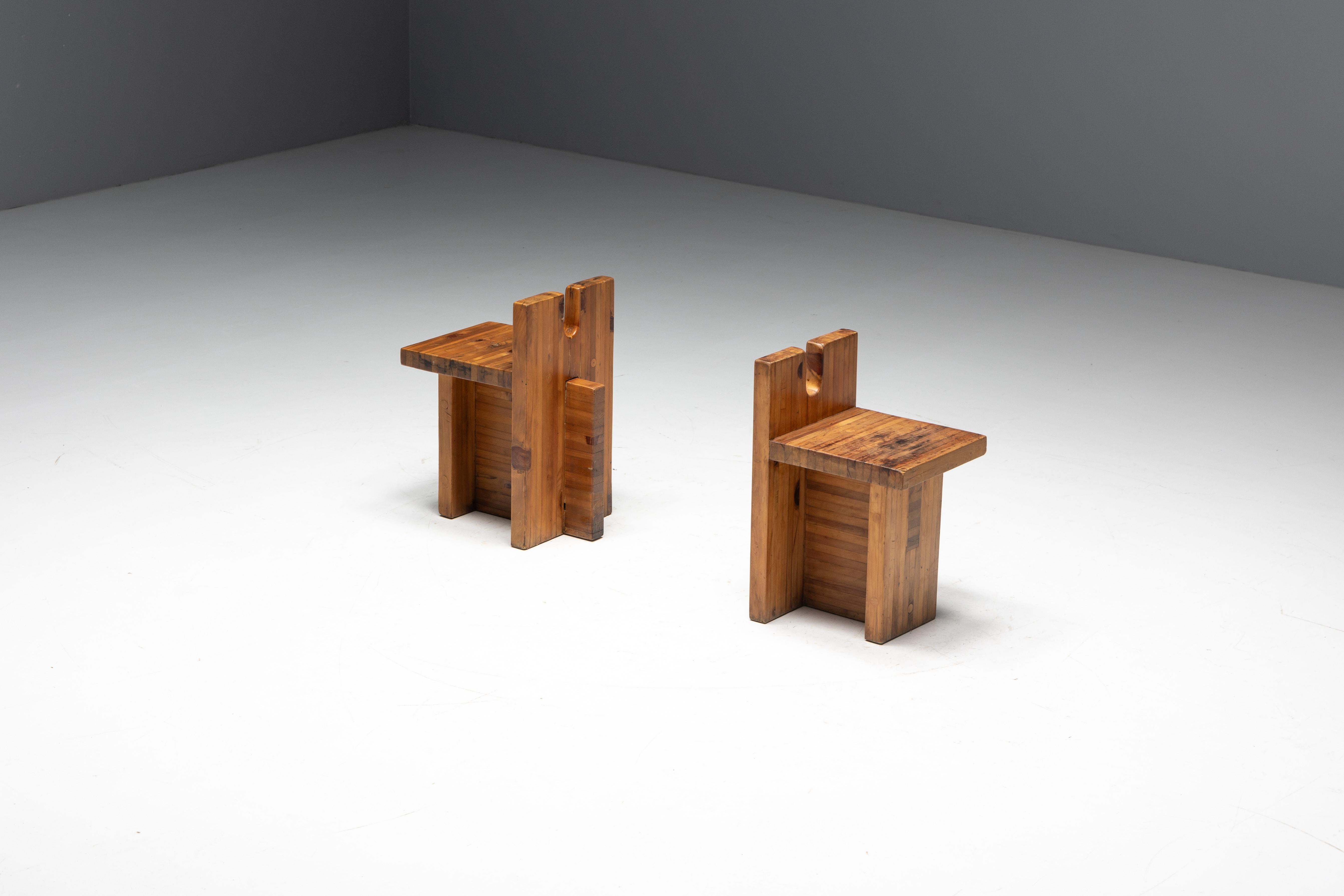 SESC Stools by Lina Bo Bardi for SESC Pompeia, Brazil, 1970s For Sale 1