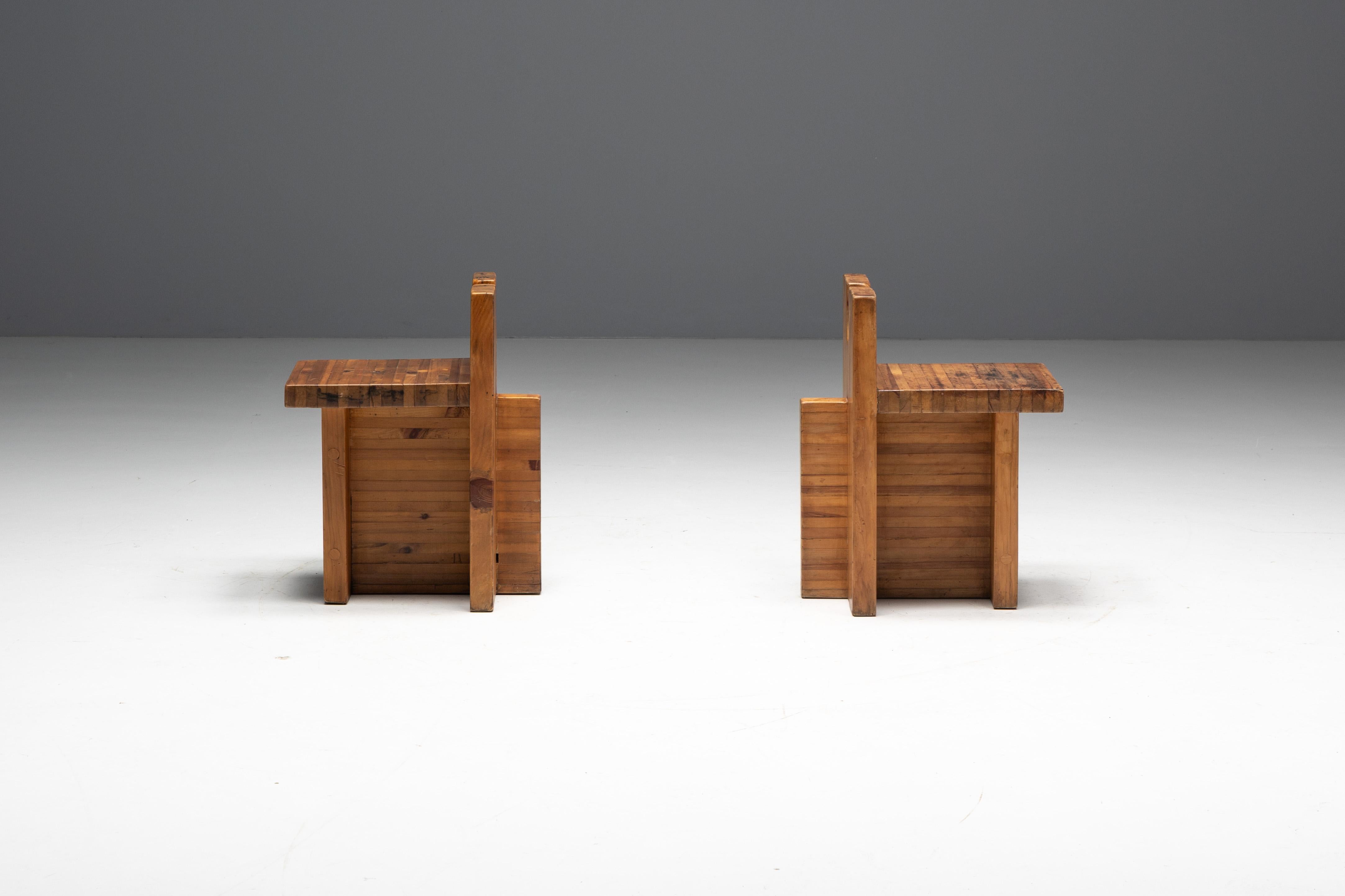 SESC Stools by Lina Bo Bardi for SESC Pompeia, Brazil, 1970s For Sale 2