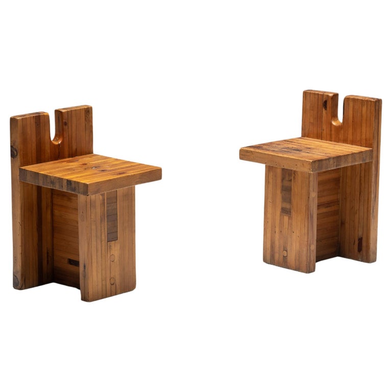SESC Stools by Lina Bo Bardi for SESC Pompeia, Brazil, 1970s For
