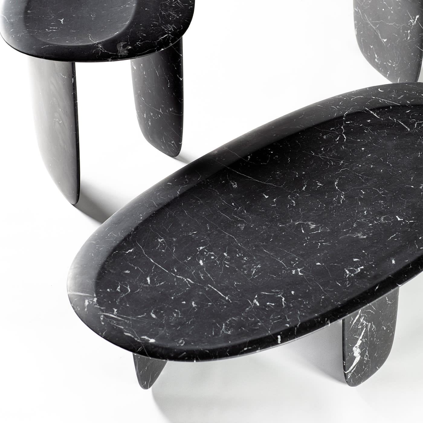 Sesi A Black Coffee Table by Martinelli Venezia Studio Mármol en venta
