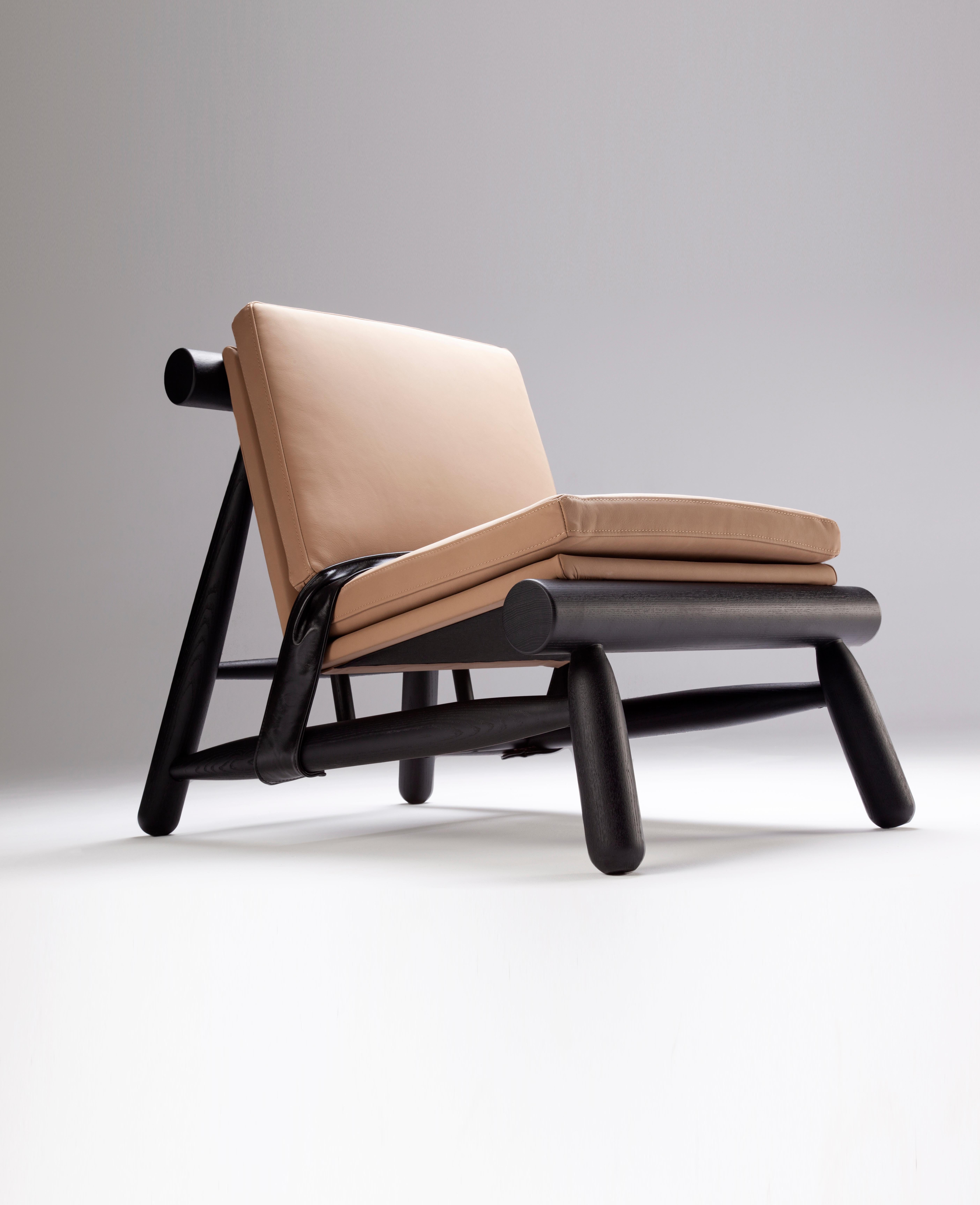 Seso Sessel in Beige von Davide Monopoli Collector (21. Jahrhundert und zeitgenössisch) im Angebot