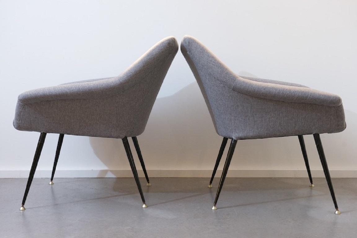 Italian Sessel Duo Delusso, Italy, 1957 For Sale