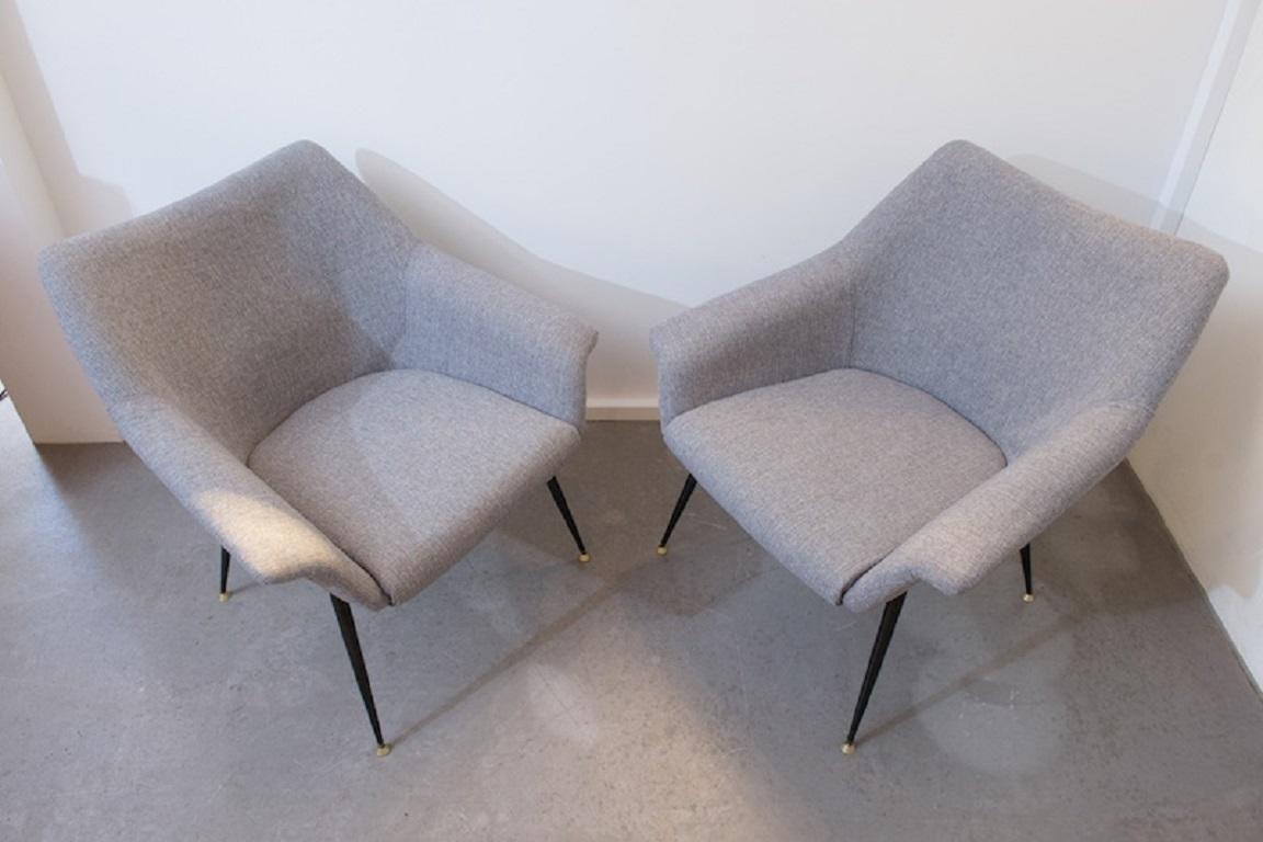 Mid-20th Century Sessel Duo Delusso, Italy, 1957 For Sale