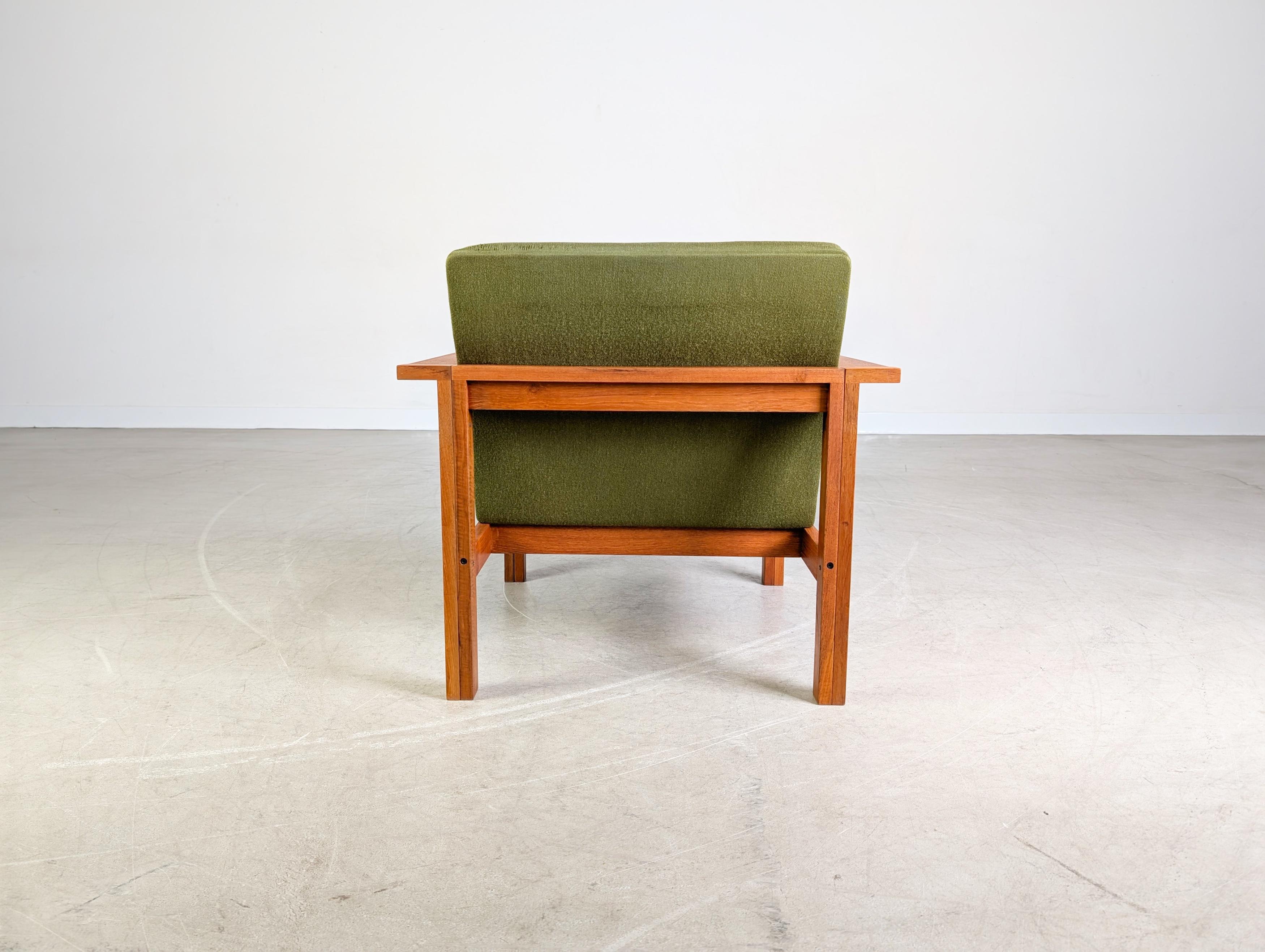 Sessel France & Søn Ole Gjerlov Knudson Torben Lind Teak I (Stoff) im Angebot