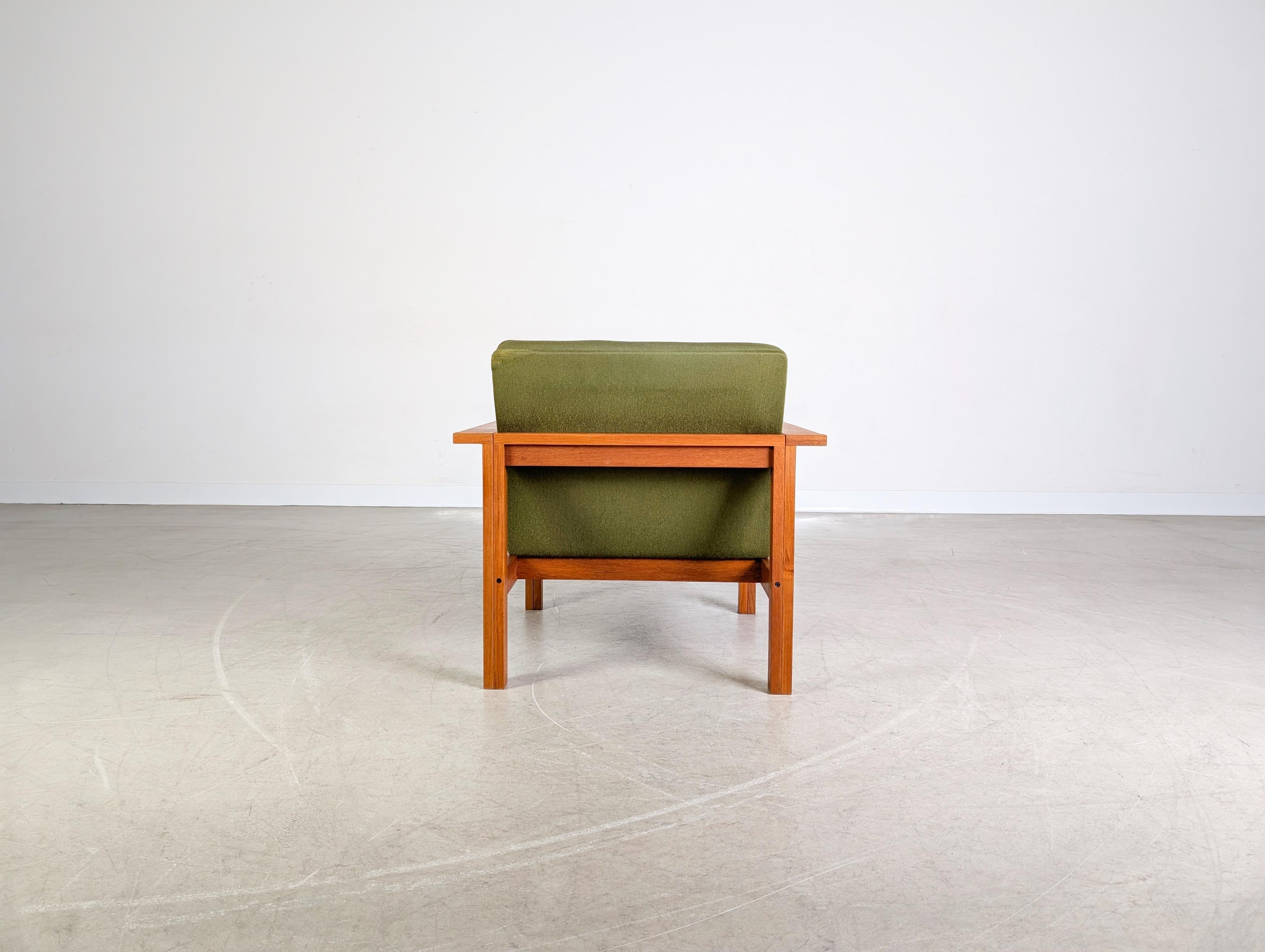 Fabric Sessel France & Søn Ole Gjerlov Knudson Torben Lind Teak II For Sale