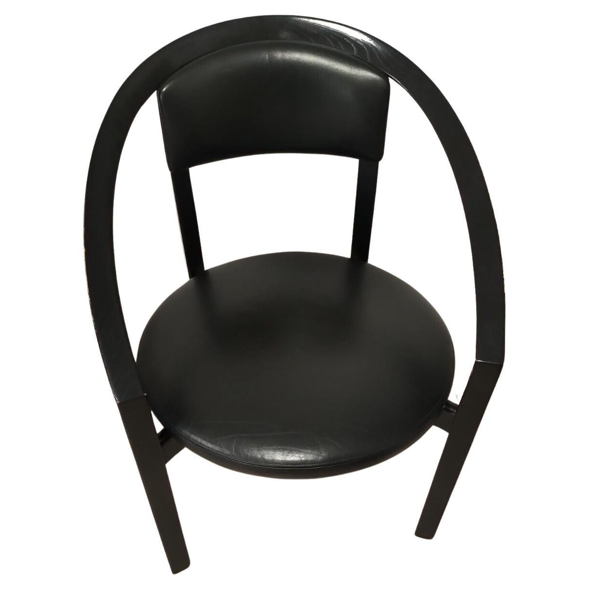 Sessel  Rosenthal 'Nostro' chair  Leder  Schwarz For Sale