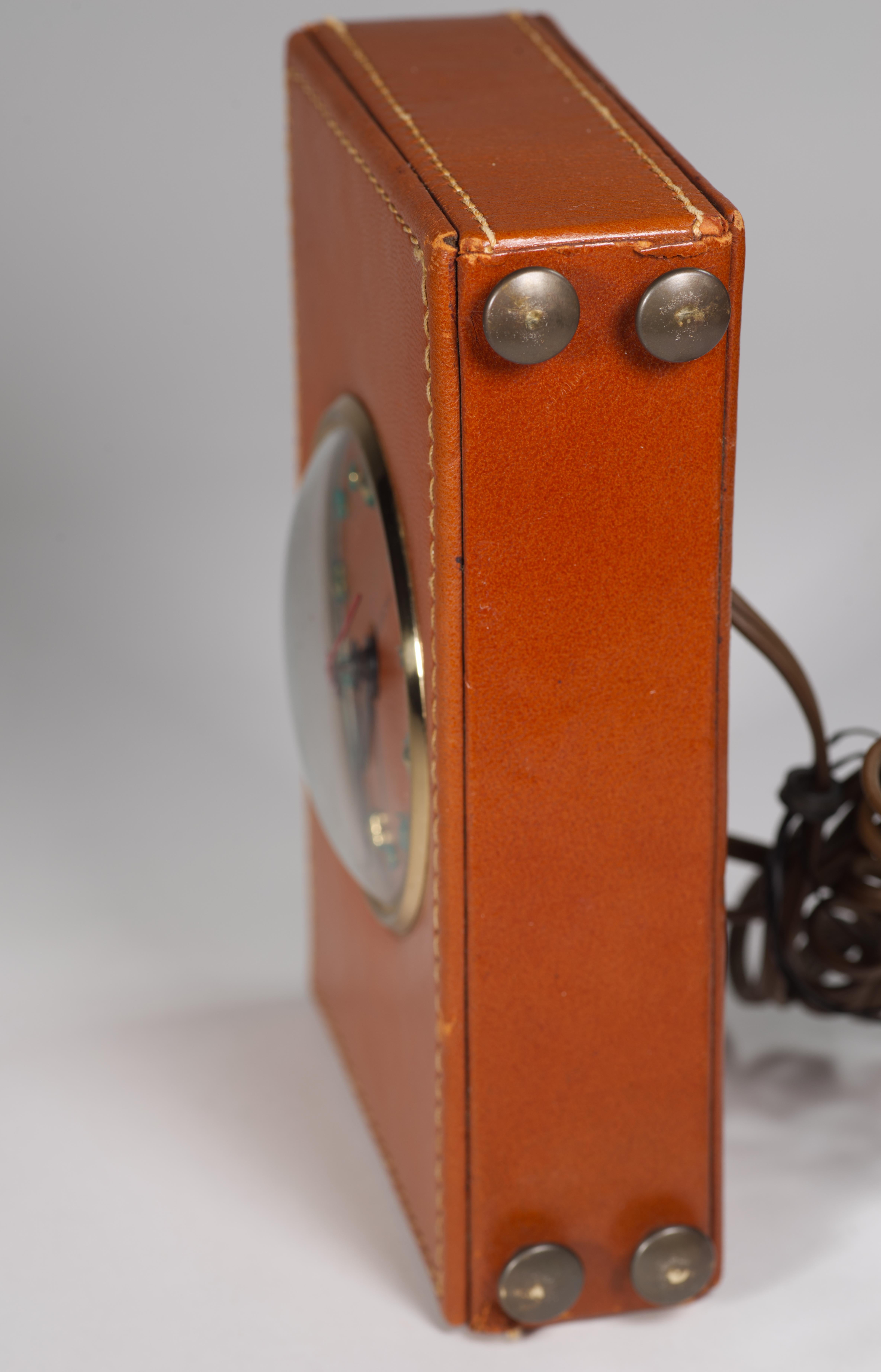 Session Leather Table clock. 3