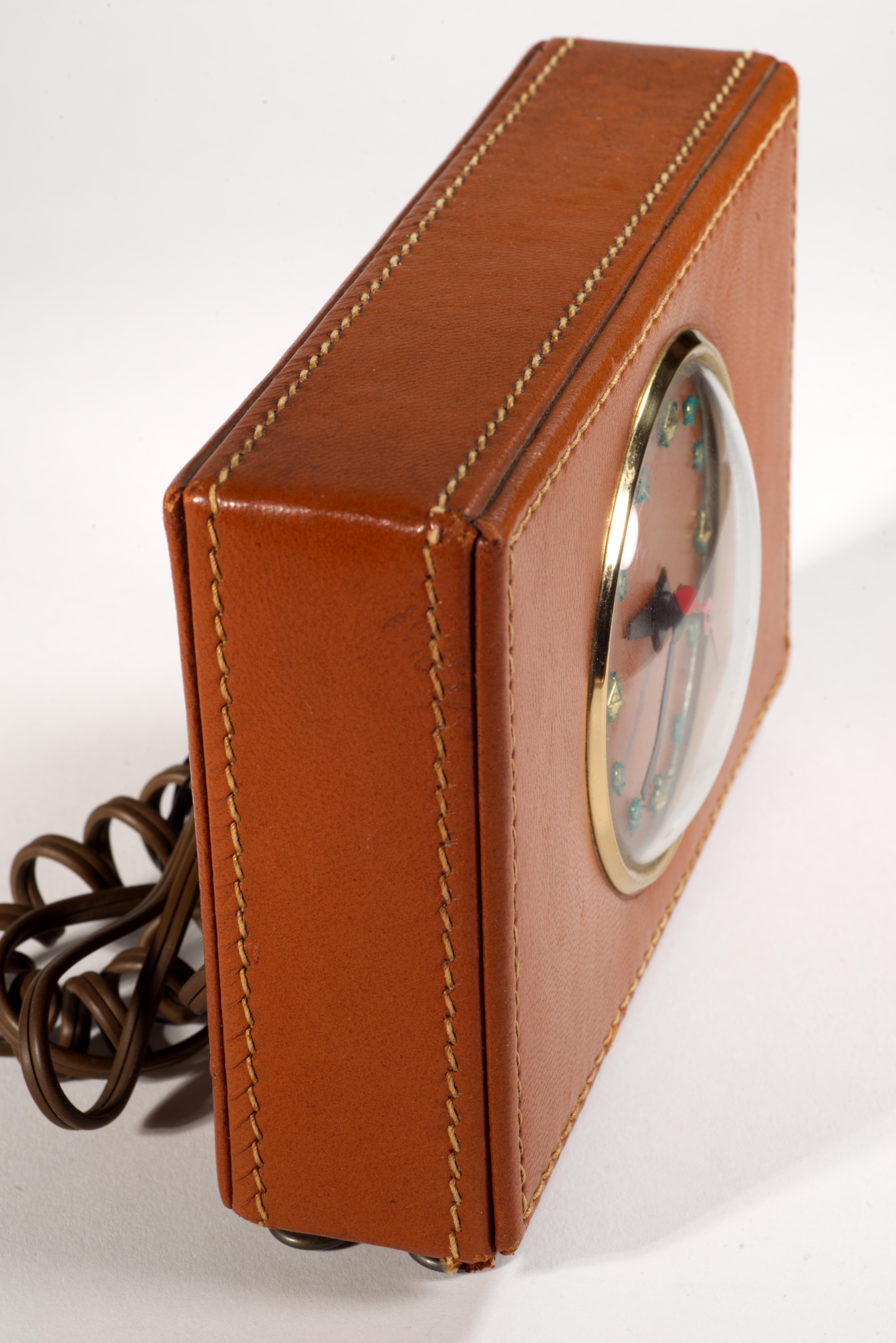 Session Leather Table clock. 1