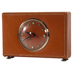 Session Leather Table clock.