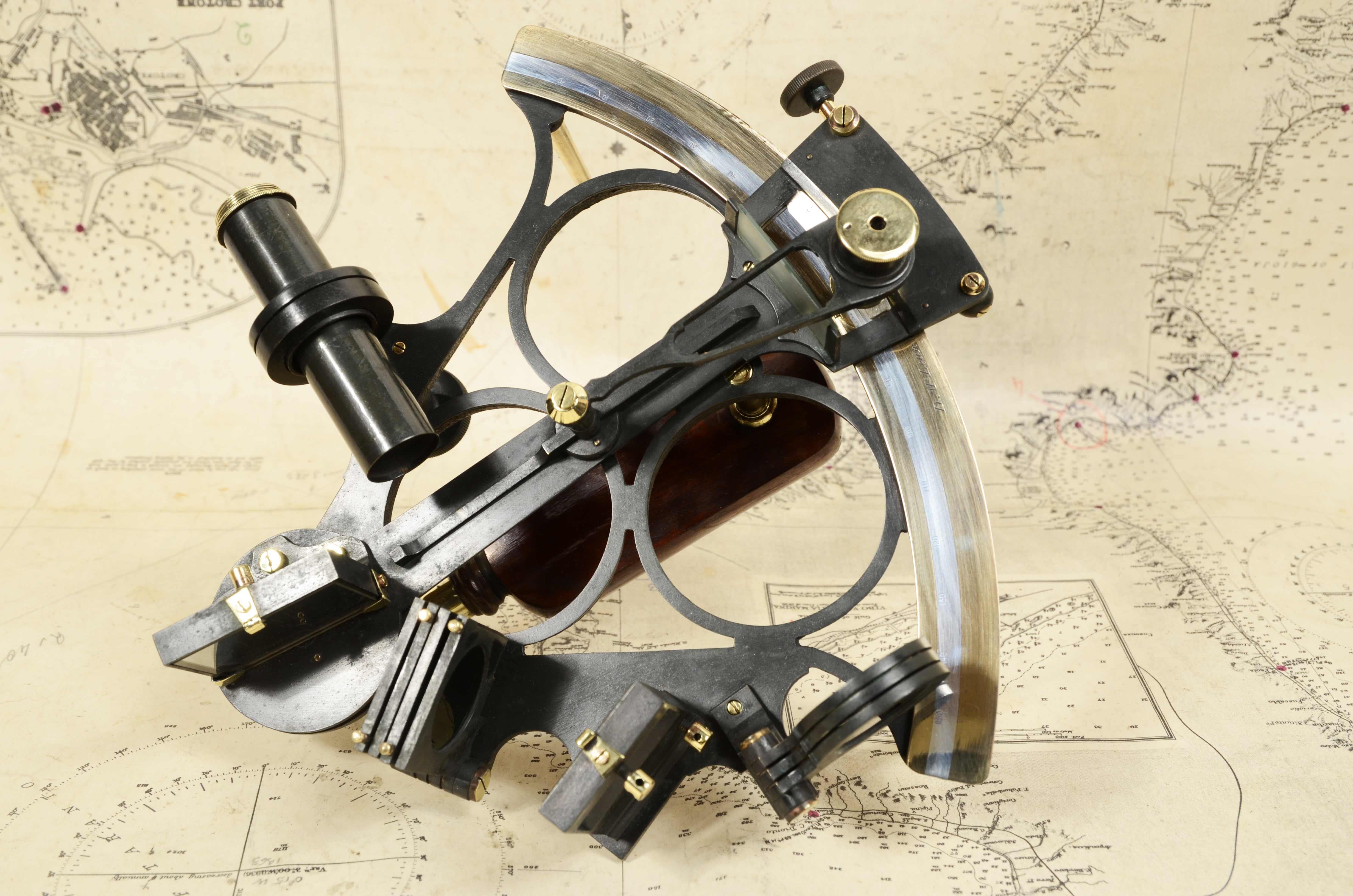Sextant en laiton bruni D. Mc Lean & Co  Lta 113 Frenchurch  St. Londres 1890 en vente 4