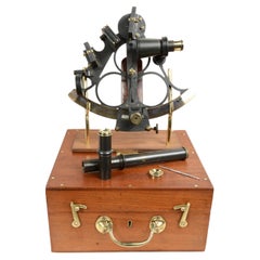 Used Burnished brass sextant D. Mc Lean & Co  Lta 113 Frenchurch  St. London 1890