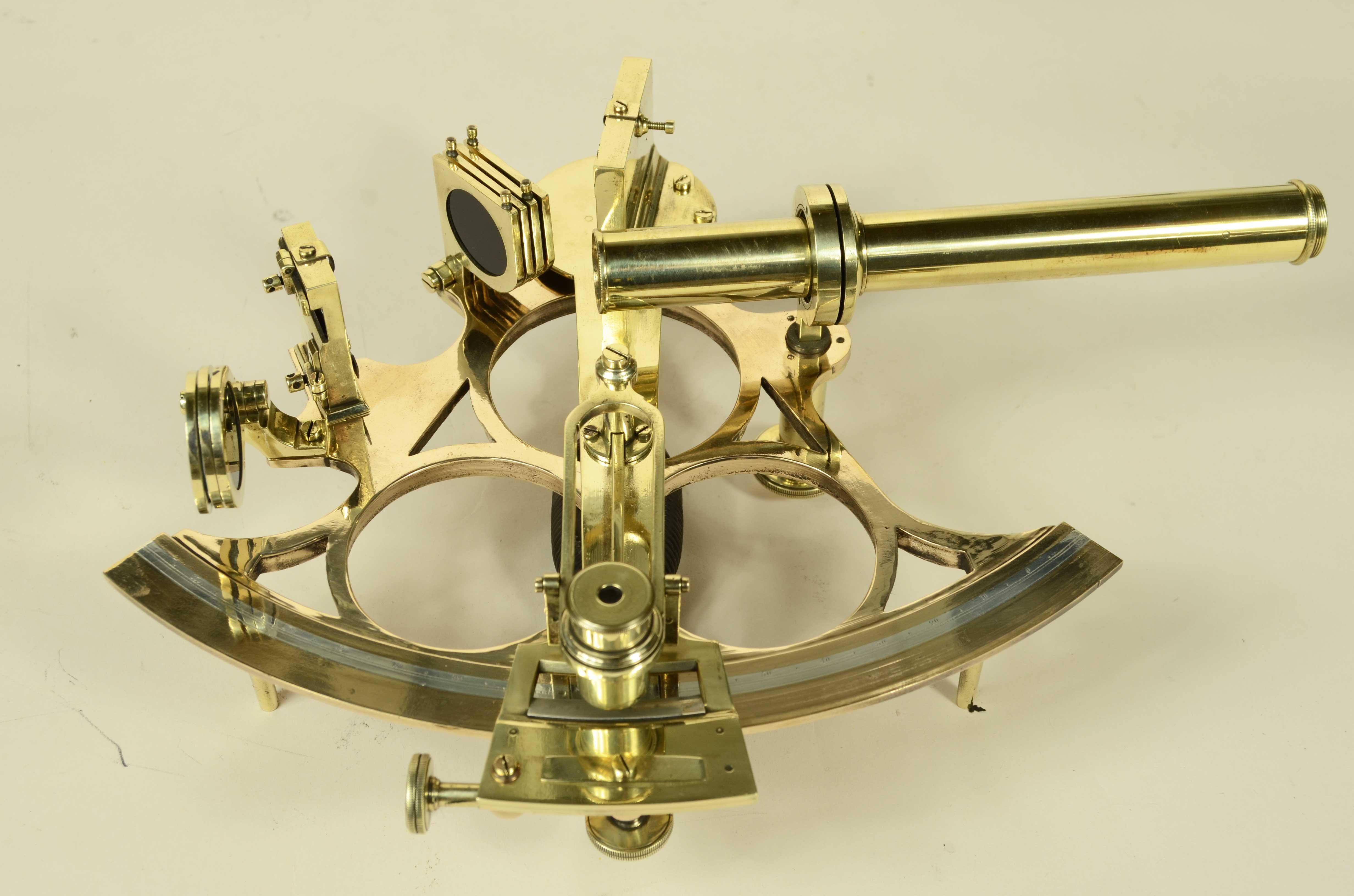 Sestante in ottone firmato B. Cooke & Son Hull della seconda metà del XIX secolo in vendita 5