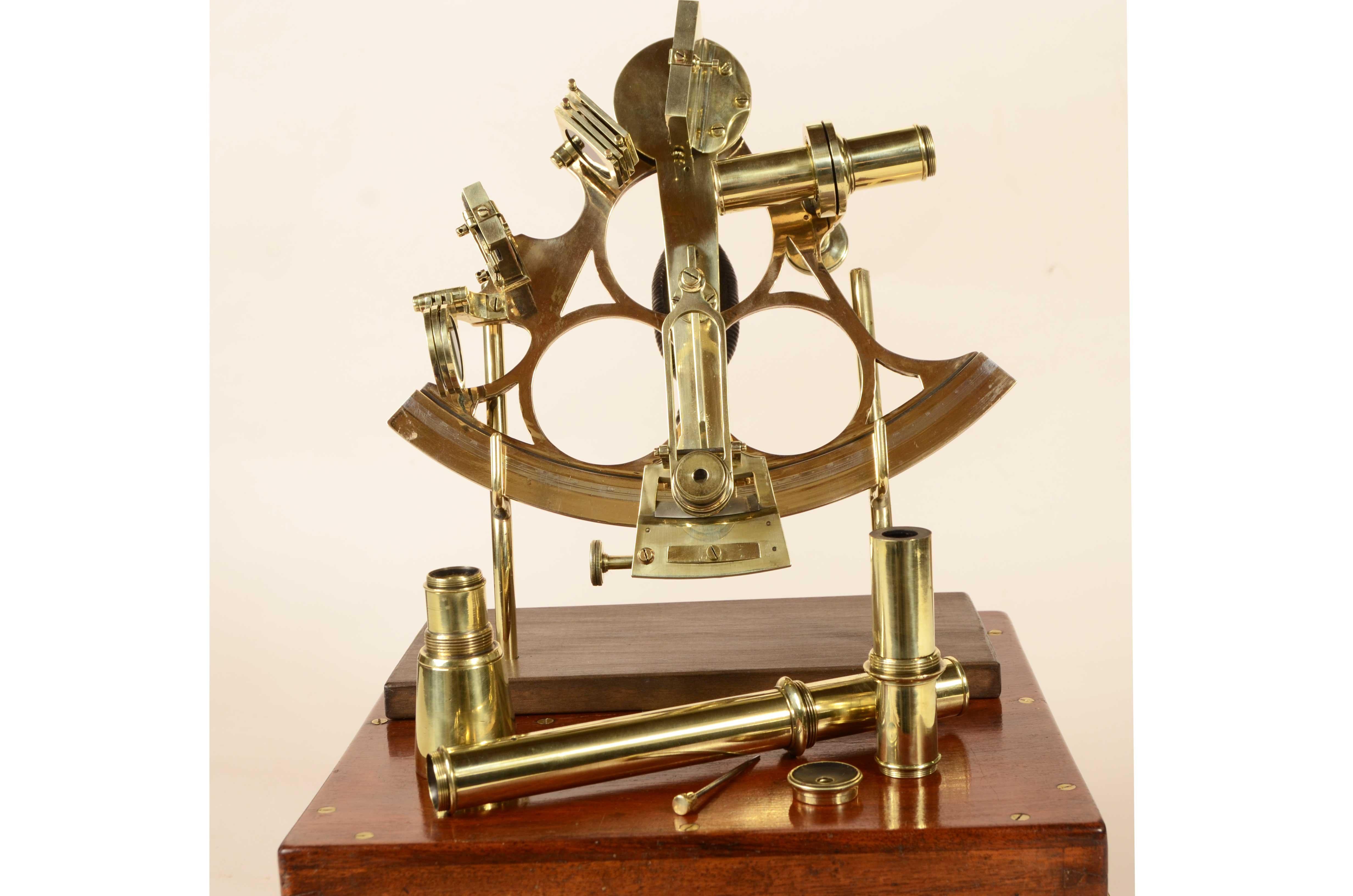 Late 19th Century Sestante in ottone firmato B. Cooke & Son Hull della seconda metà del XIX secolo in vendita