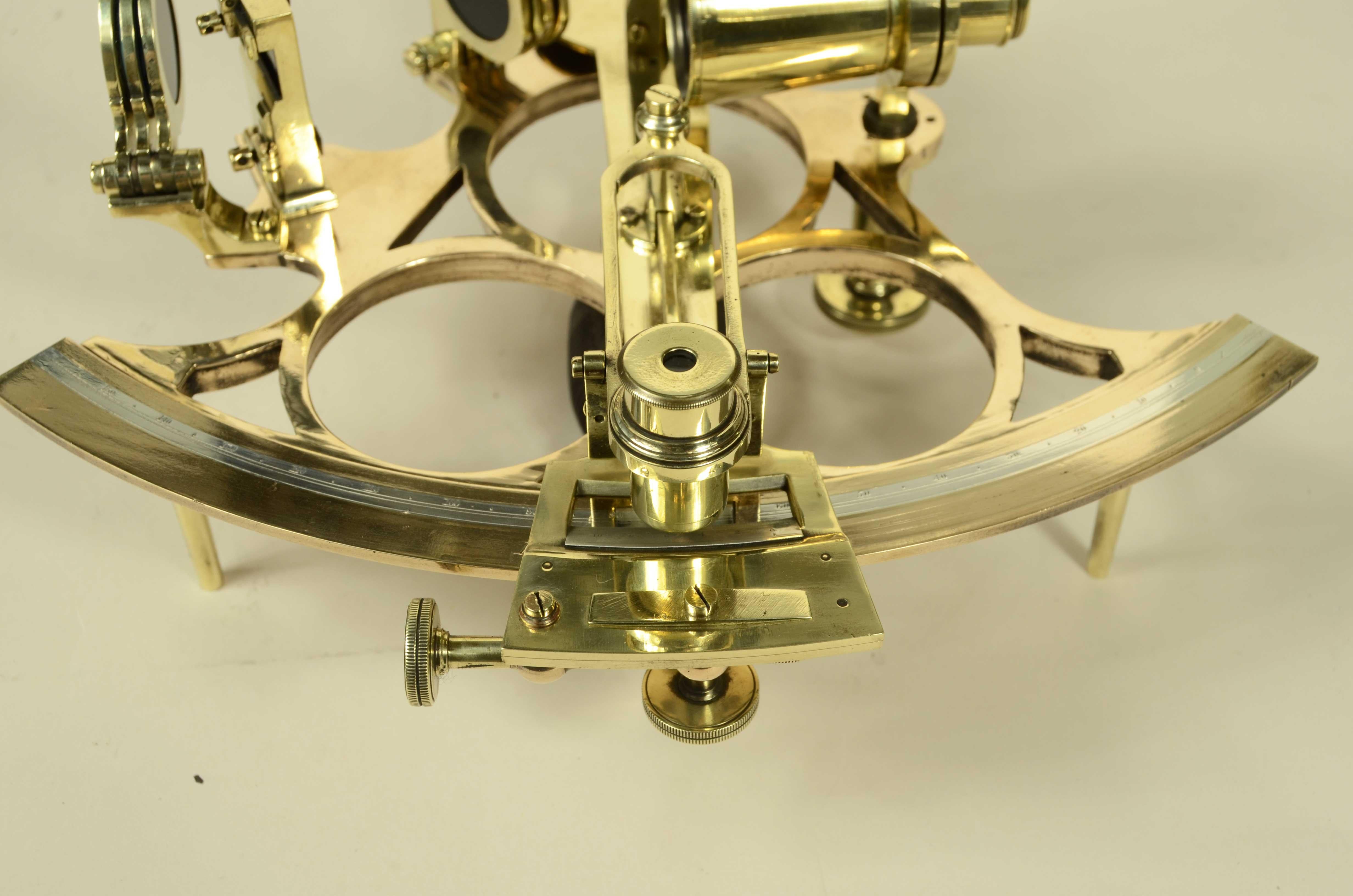 Sestante in ottone firmato B. Cooke & Son Hull della seconda metà del XIX secolo in vendita 2